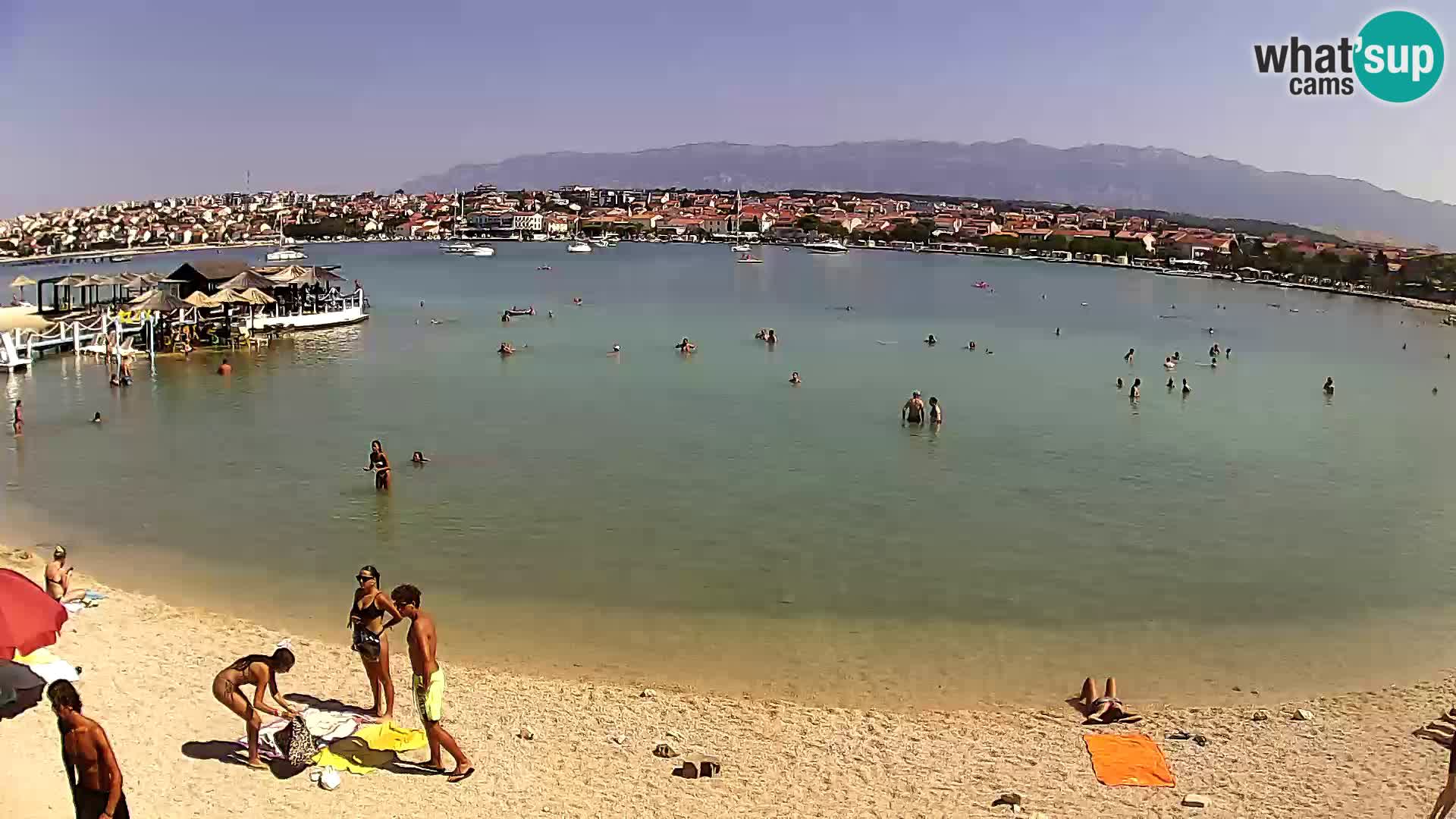 Live webcam Novalja – The Town beach