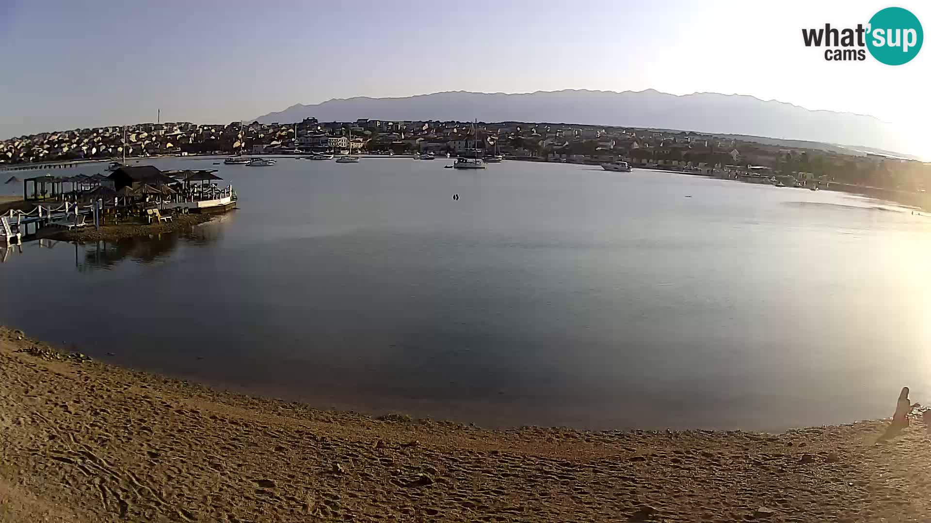 Live webcam Novalja – The Town beach