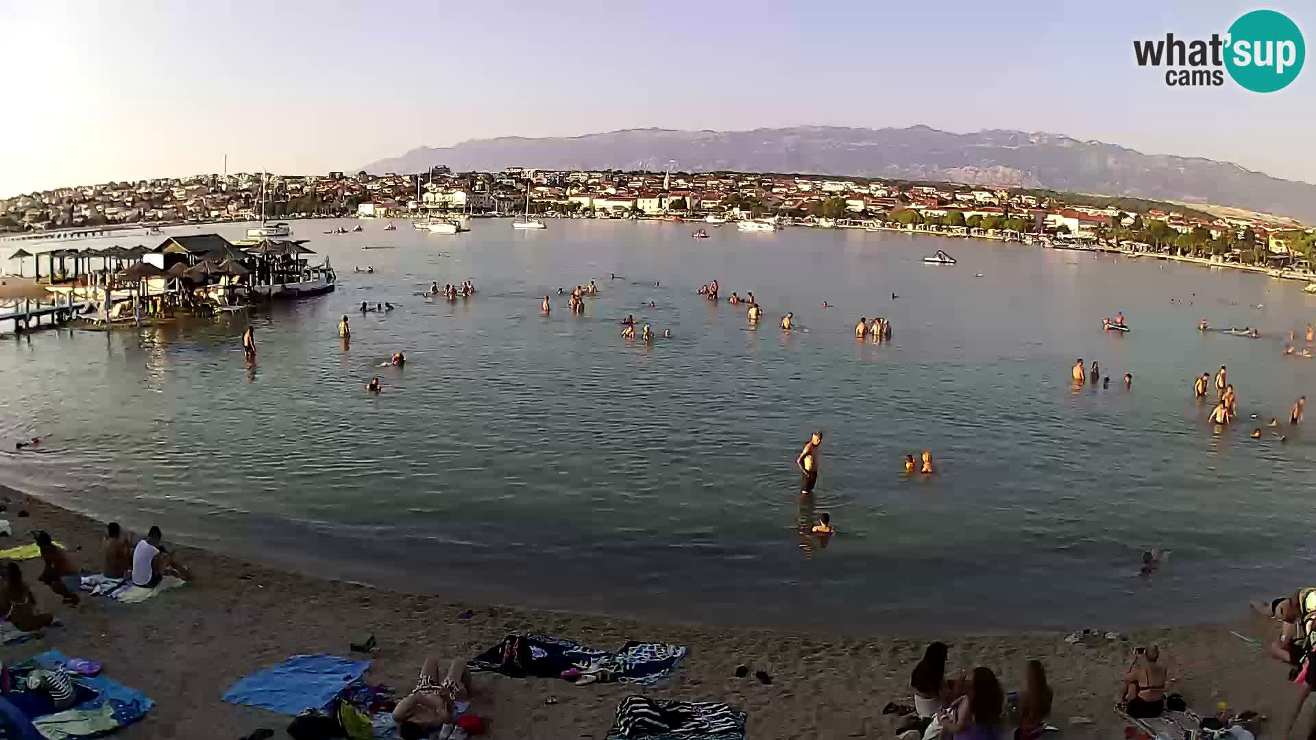 Novalja livecam – plage de la ville