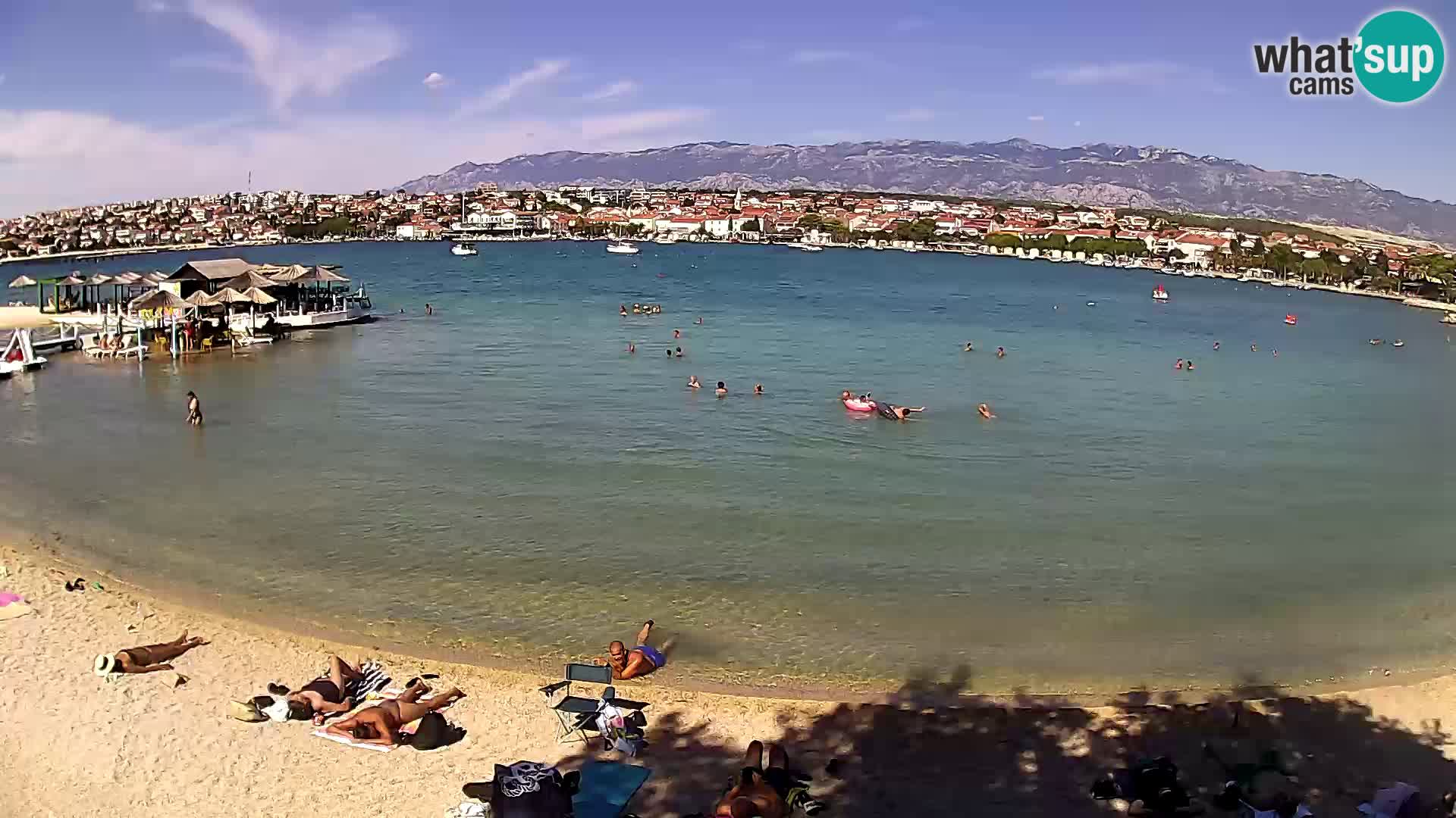 Novalja livecam – plage de la ville