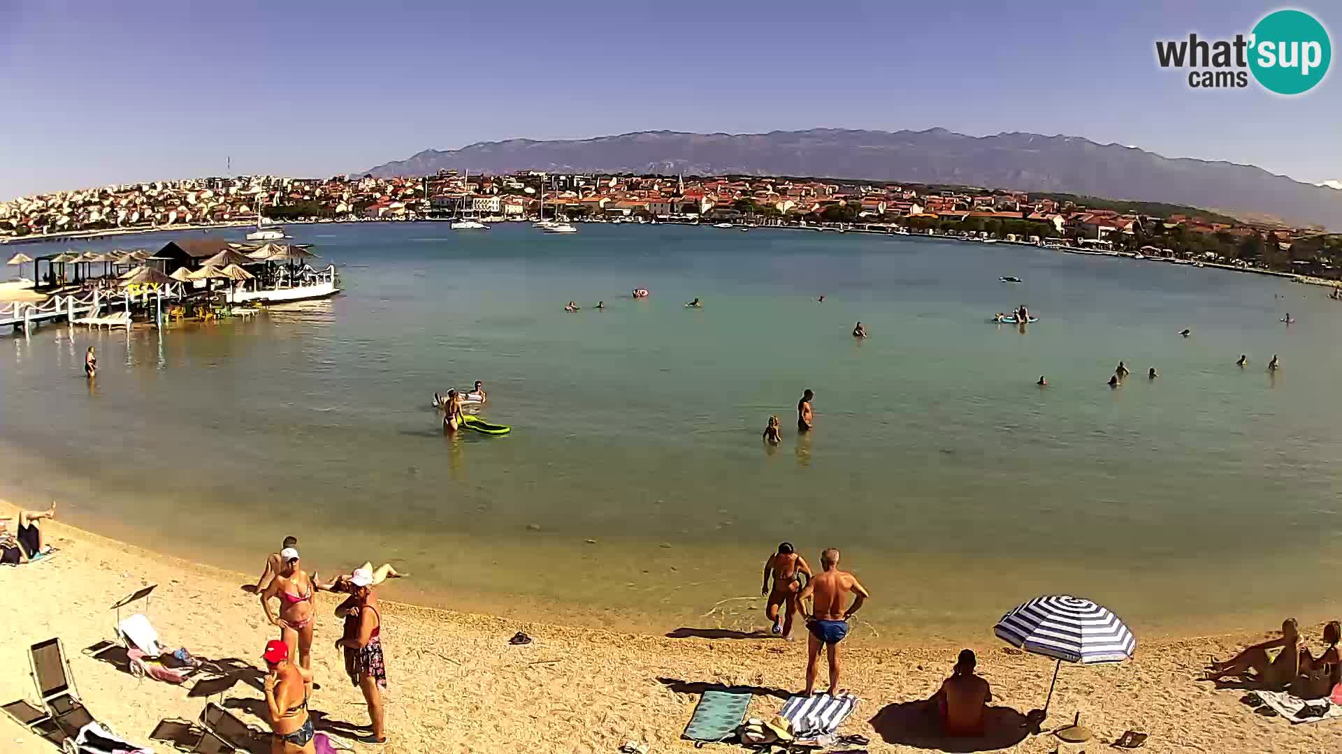 Live webcam Novalja – The Town beach
