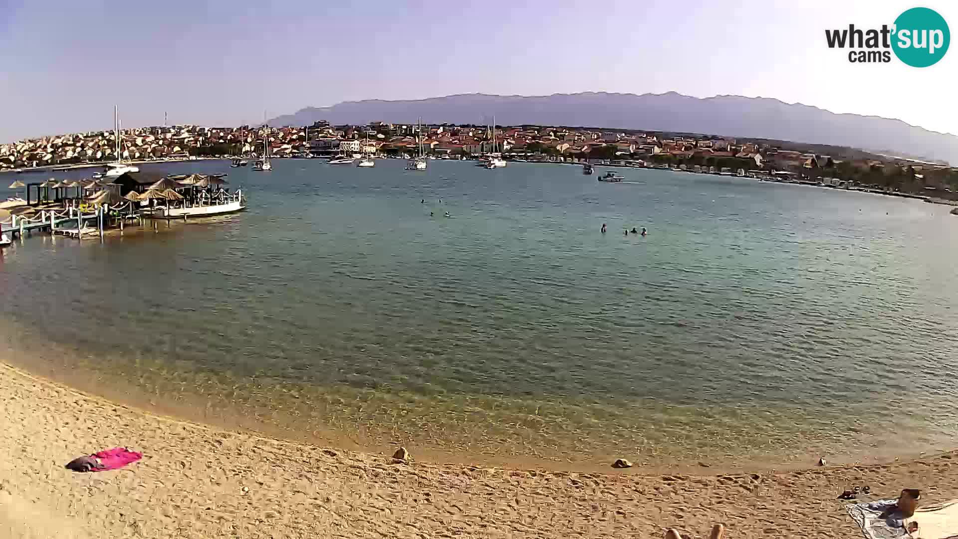 Novalja livecam – plage de la ville