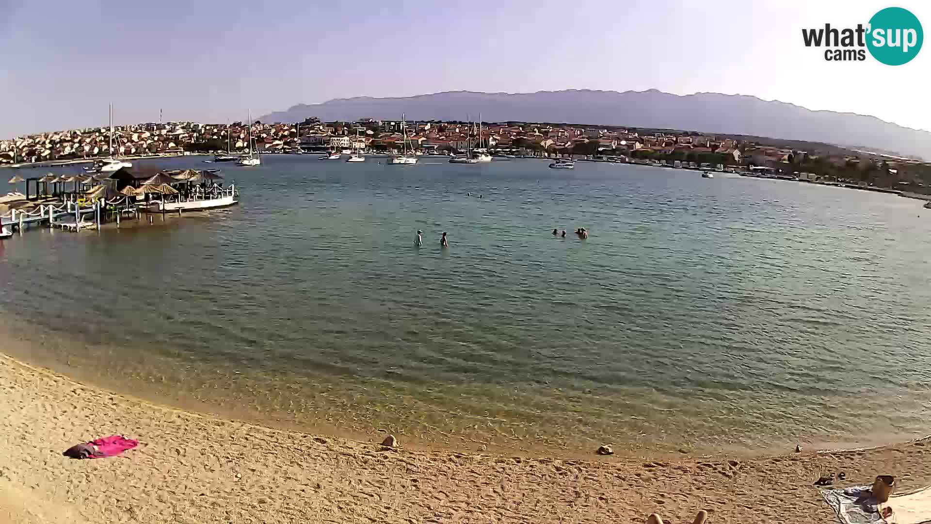 Novalja livecam – plage de la ville