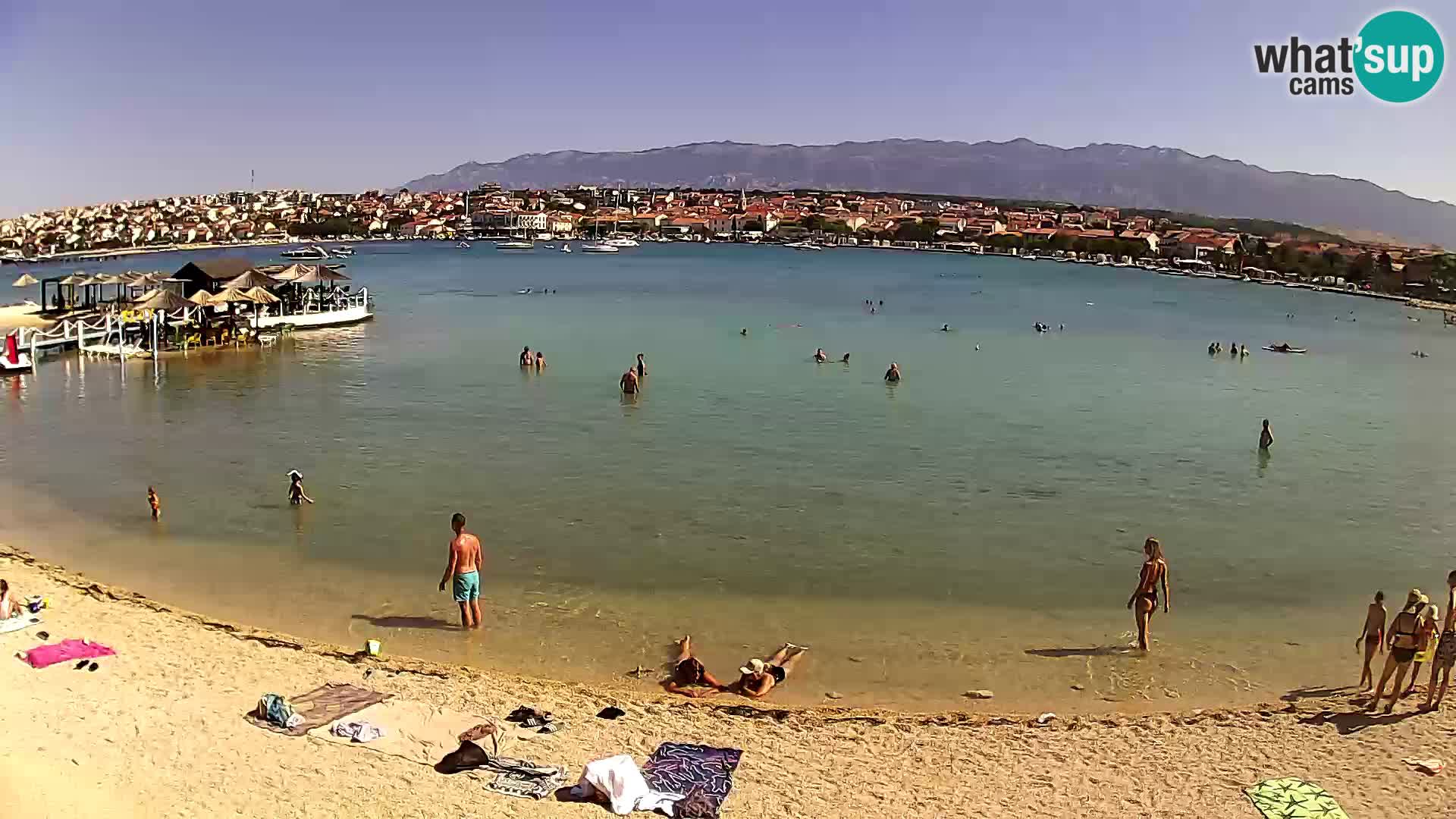 Live webcam Novalja – The Town beach