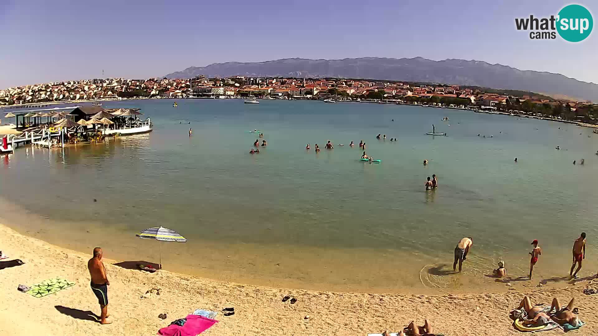 Novalja livecam – plage de la ville
