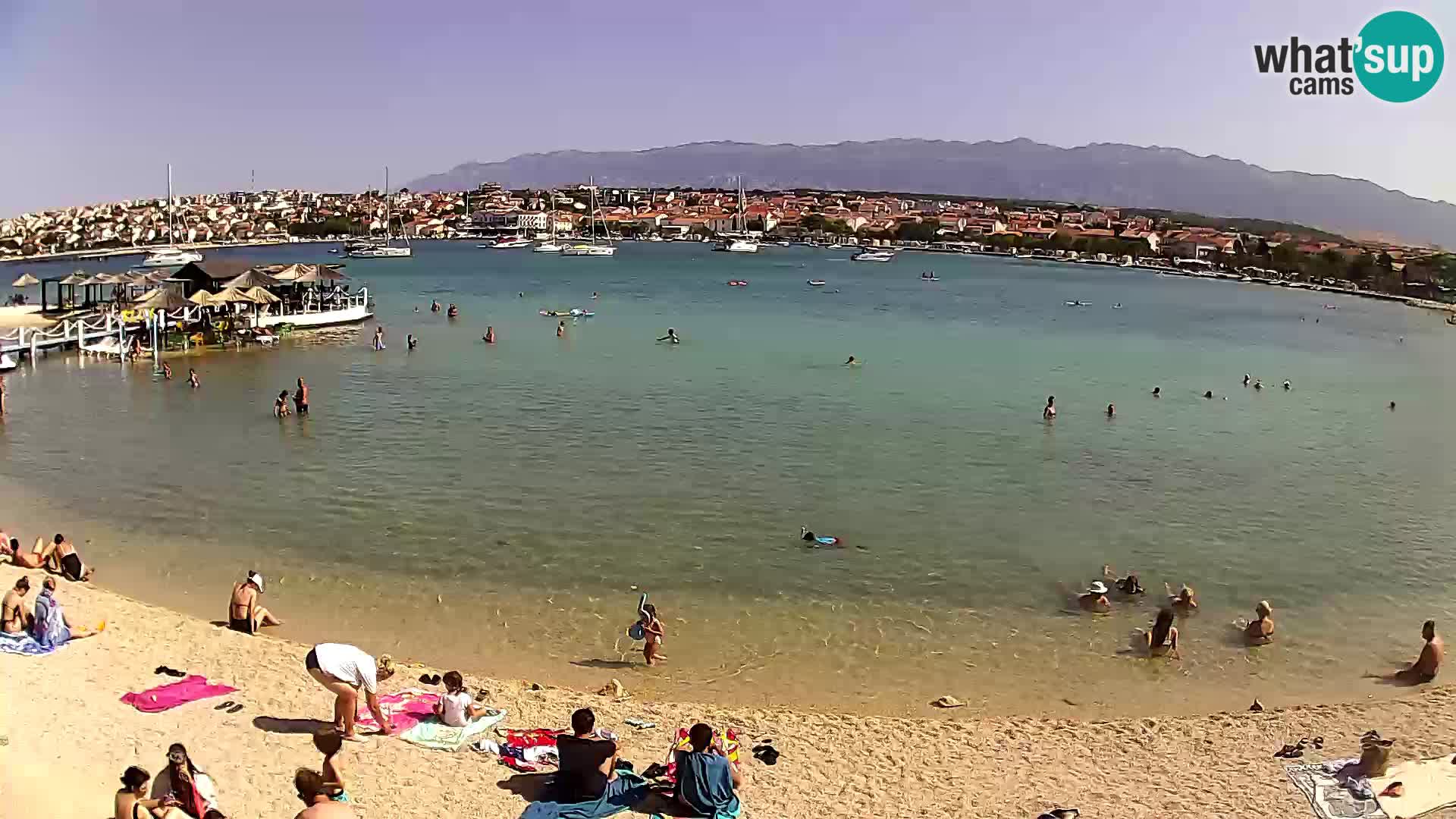 Novalja livecam – plage de la ville