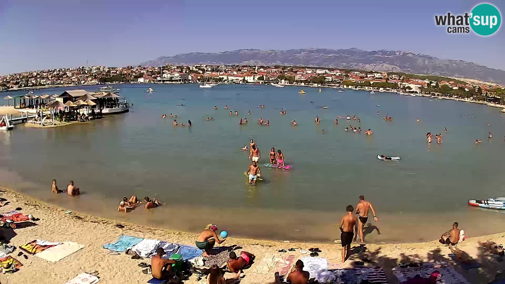 Novalja livecam – plage de la ville