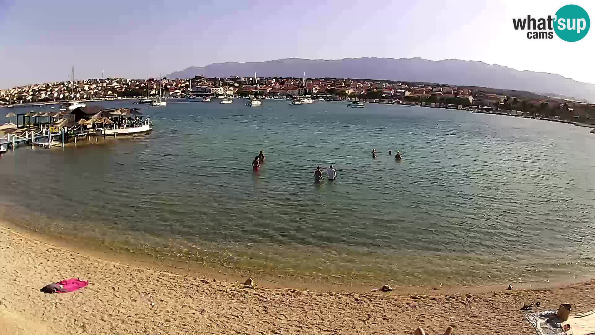 Novalja livecam – plage de la ville