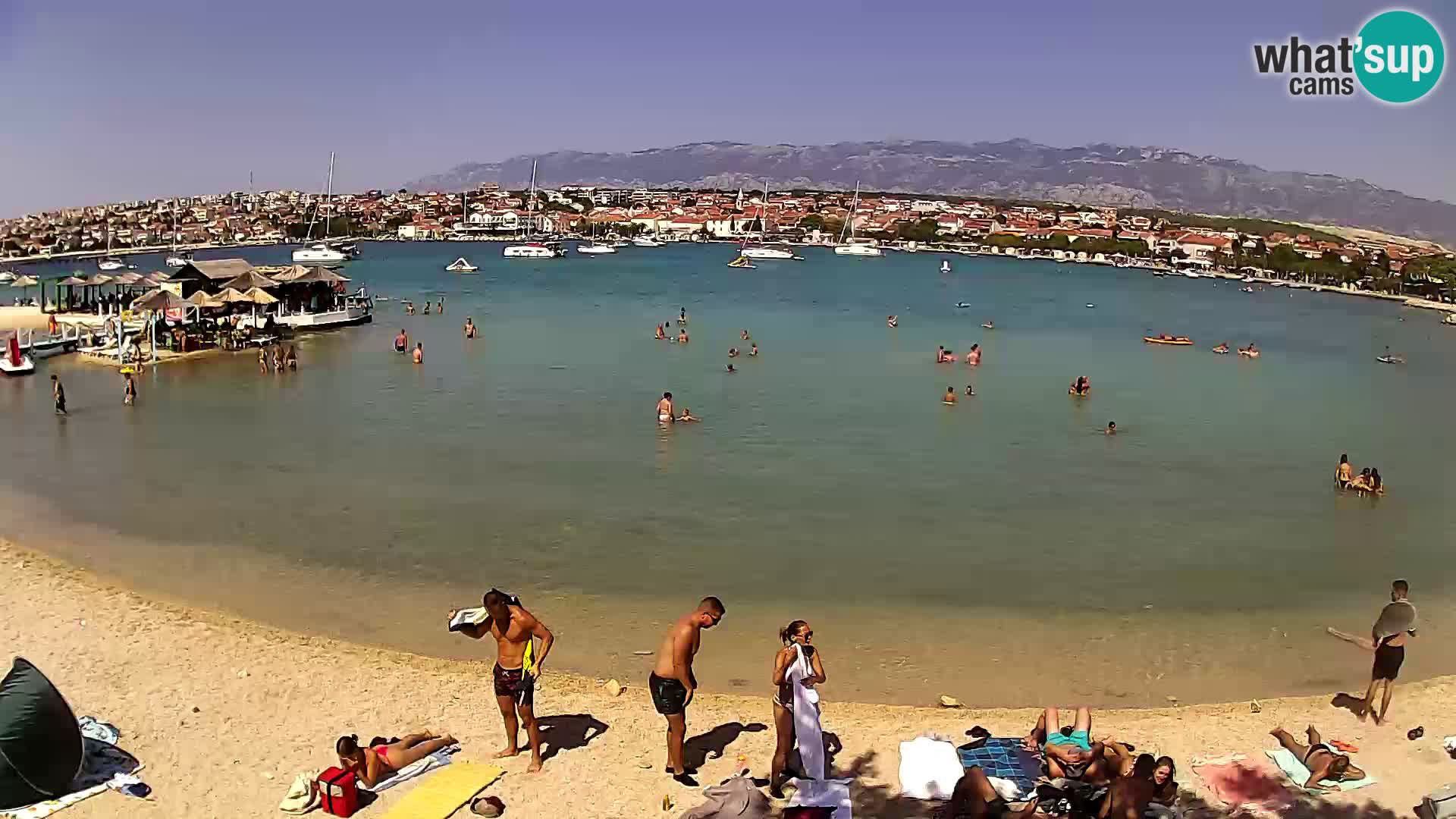 Novalja livecam – plage de la ville