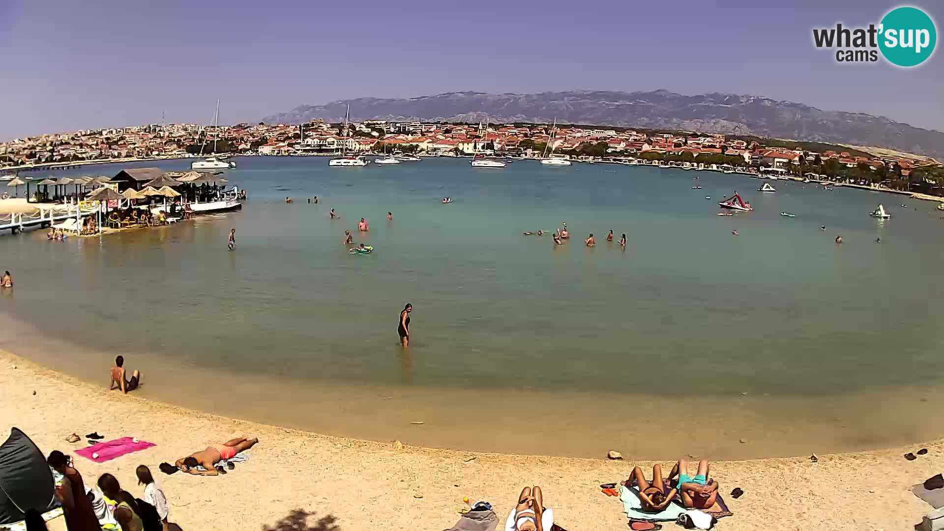 Novalja livecam – plage de la ville