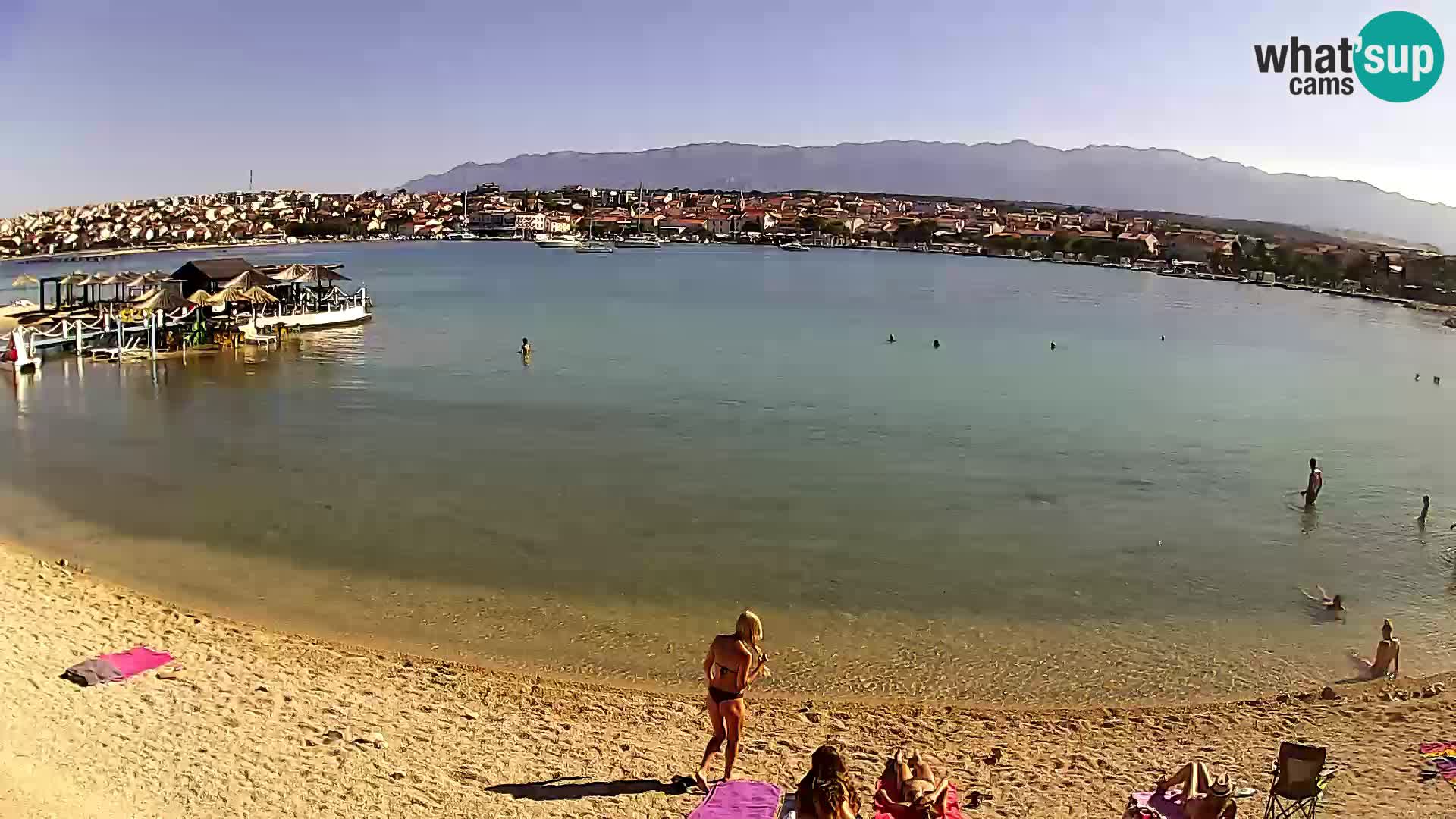 Live webcam Novalja – The Town beach