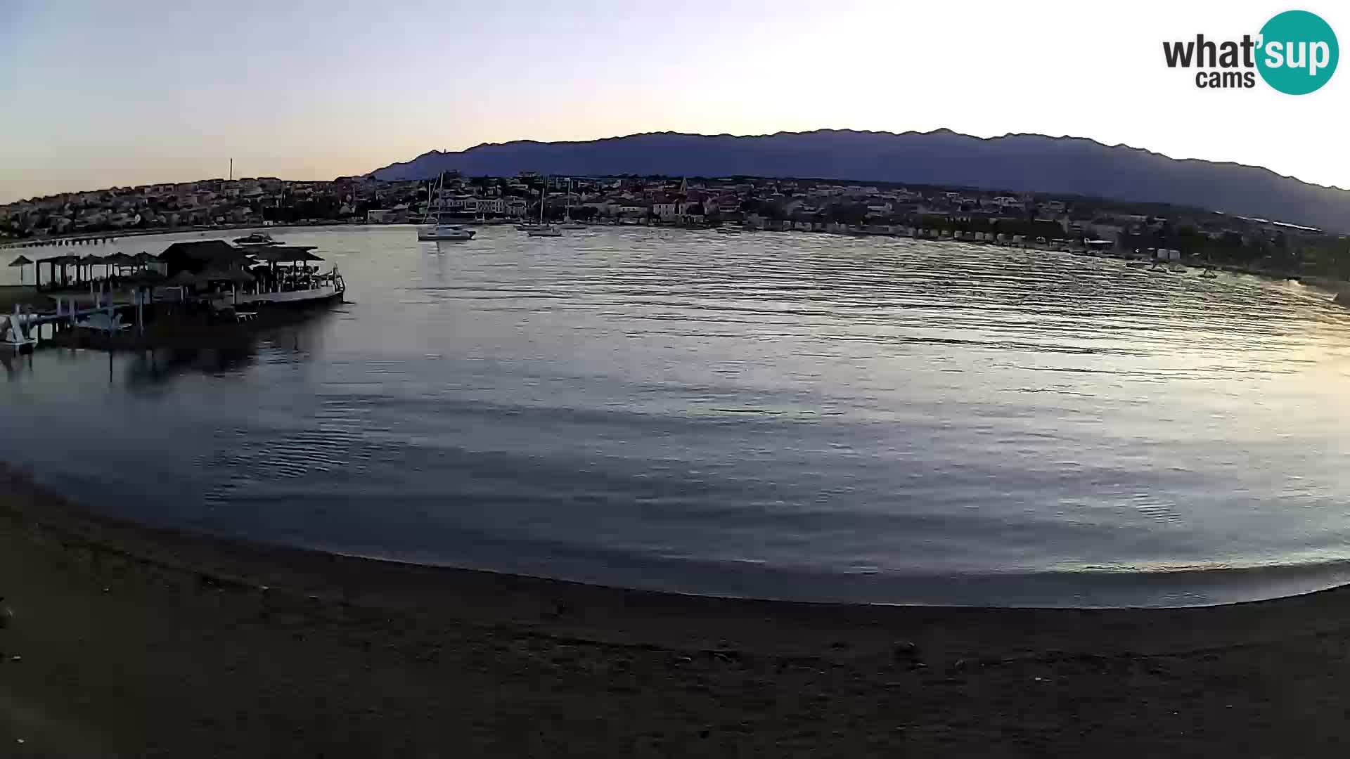 Novalja livecam – plage de la ville