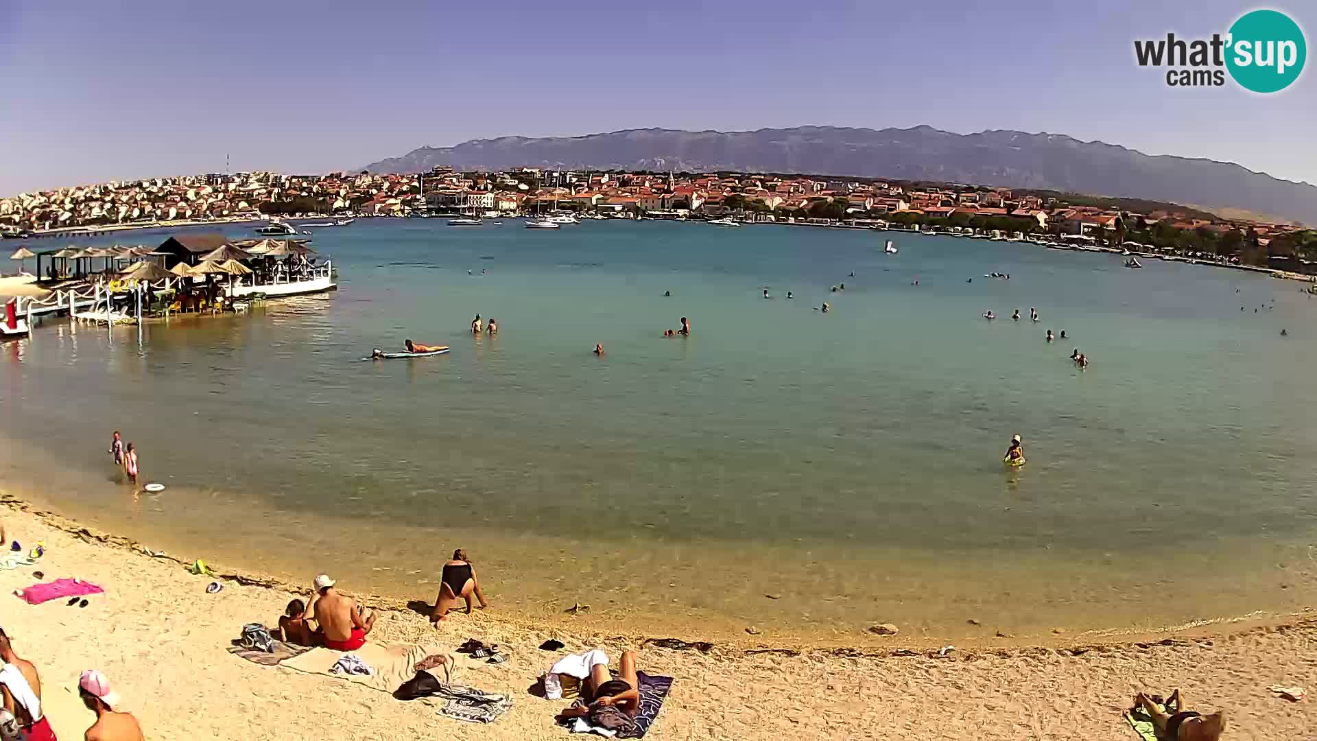 Live webcam Novalja – The Town beach