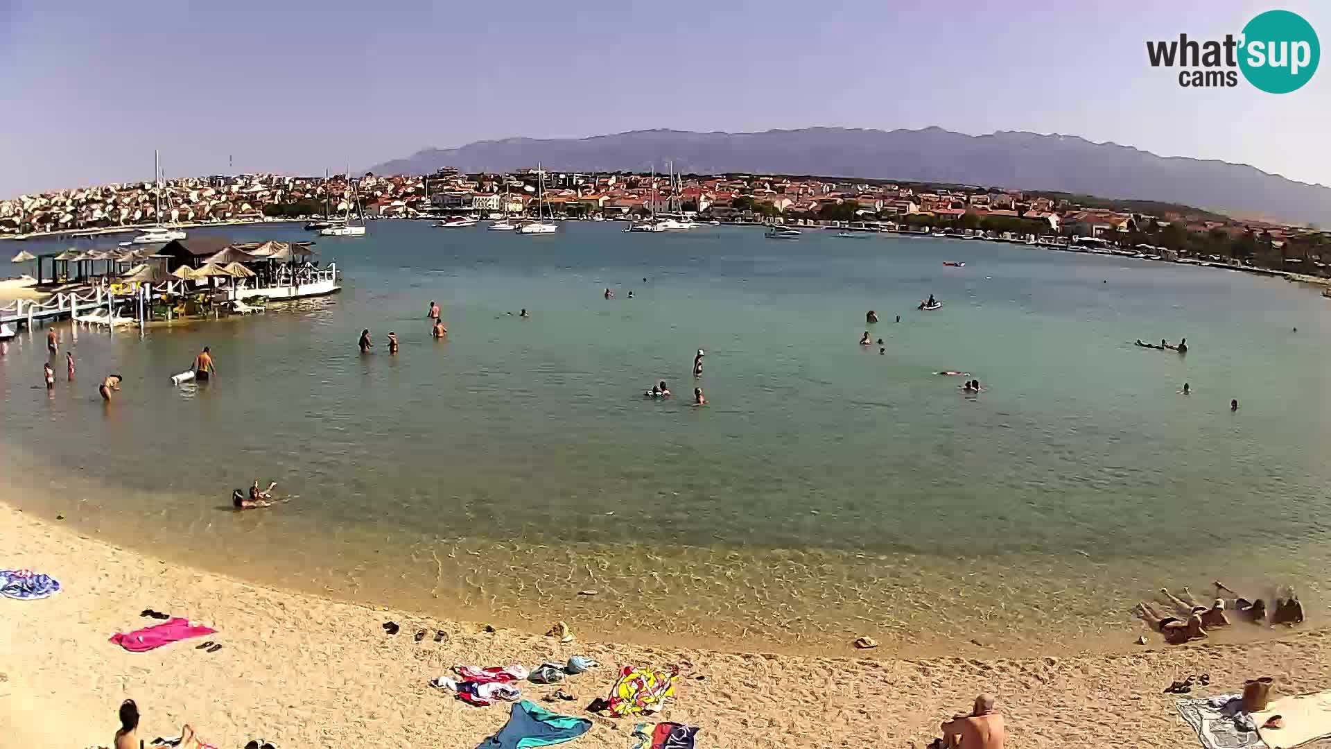 Live webcam Novalja – The Town beach