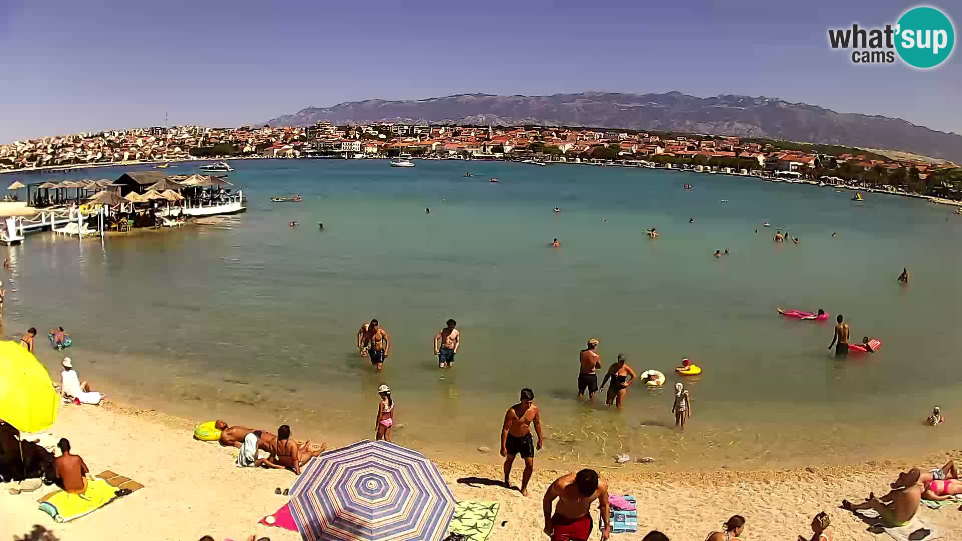 Novalja livecam – plage de la ville