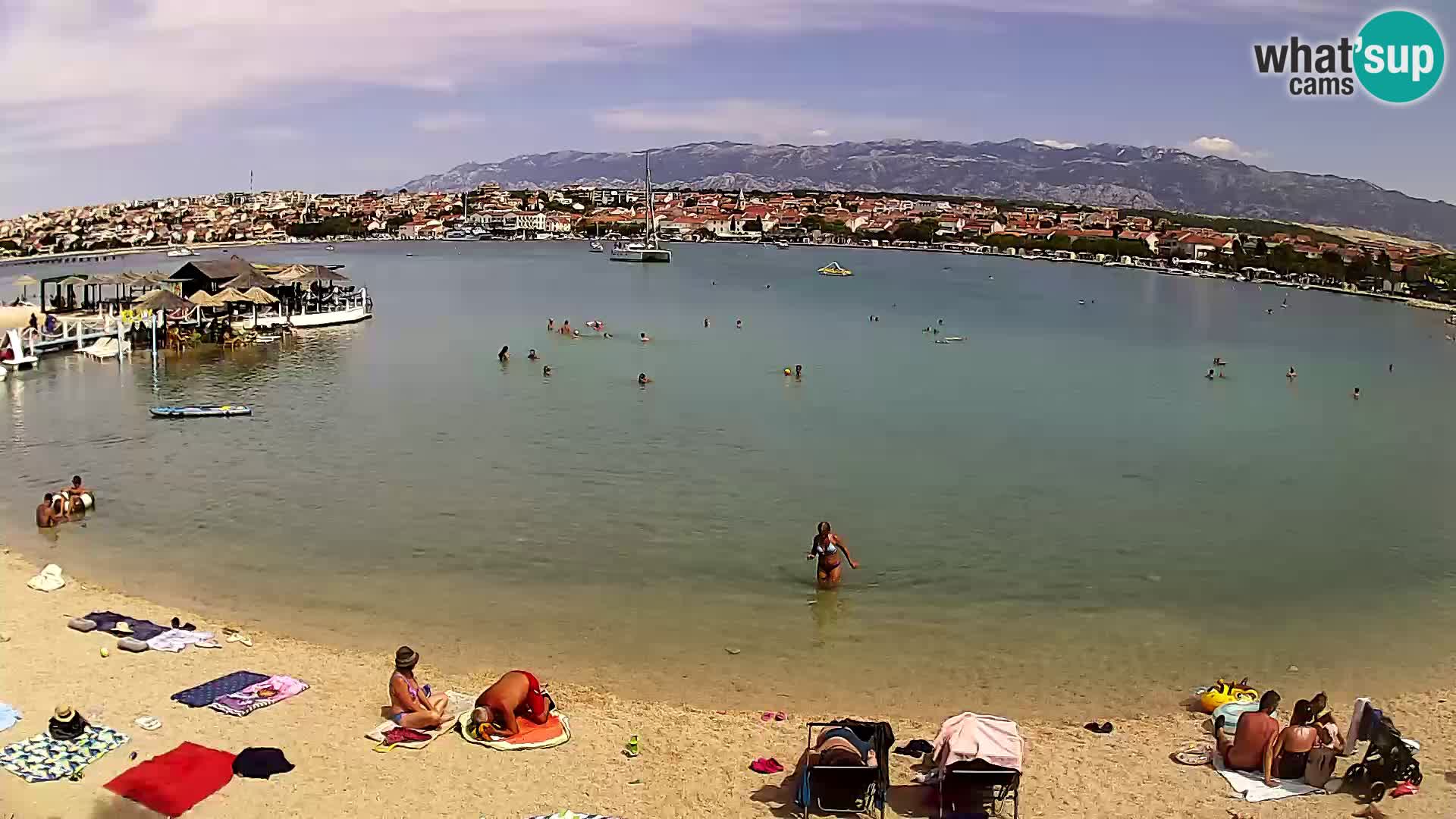 Novalja livecam – plage de la ville