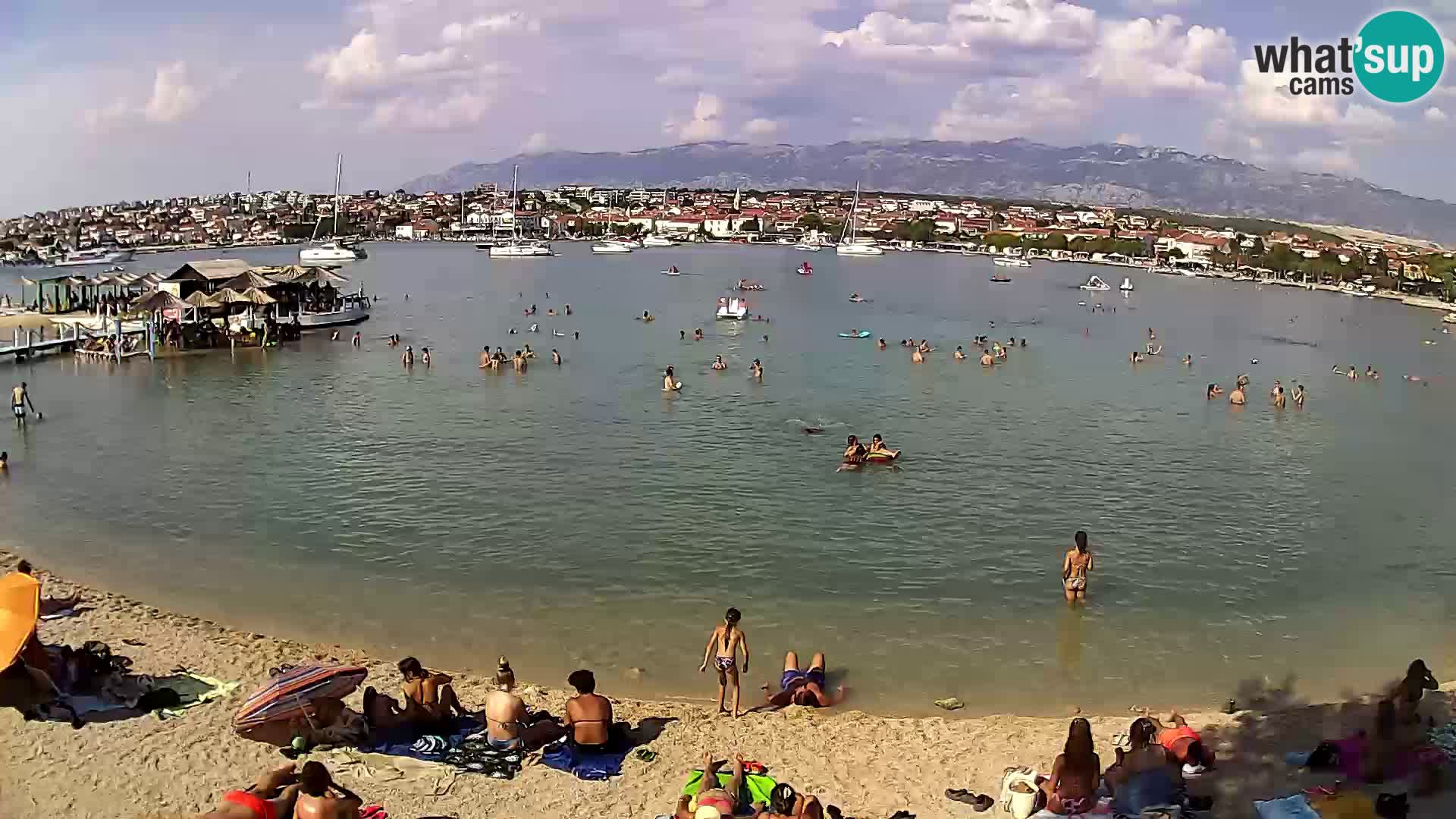 Live webcam Novalja – The Town beach