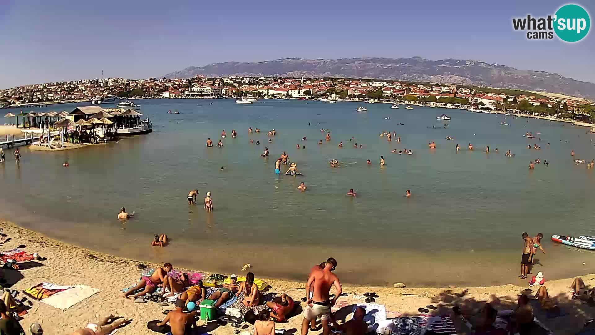 Novalja livecam – plage de la ville