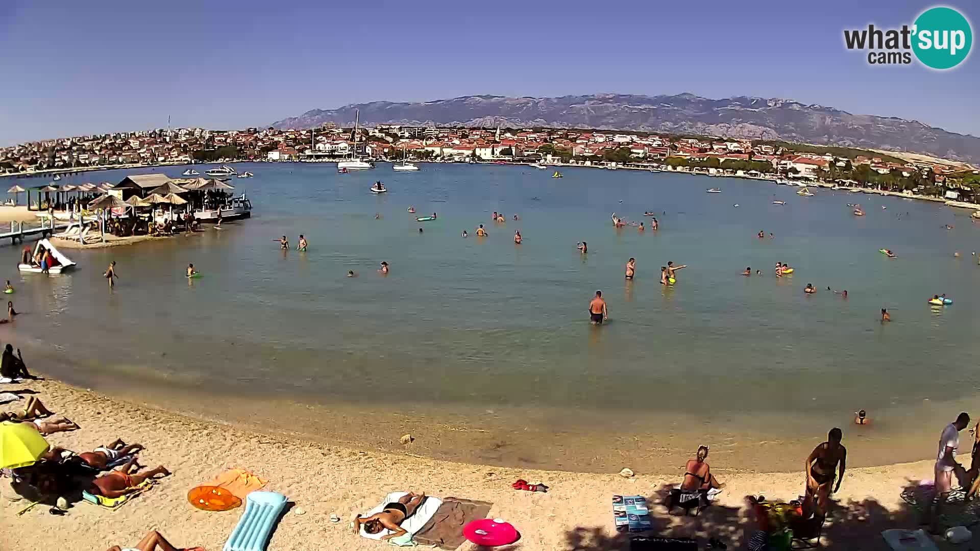 Novalja livecam – plage de la ville