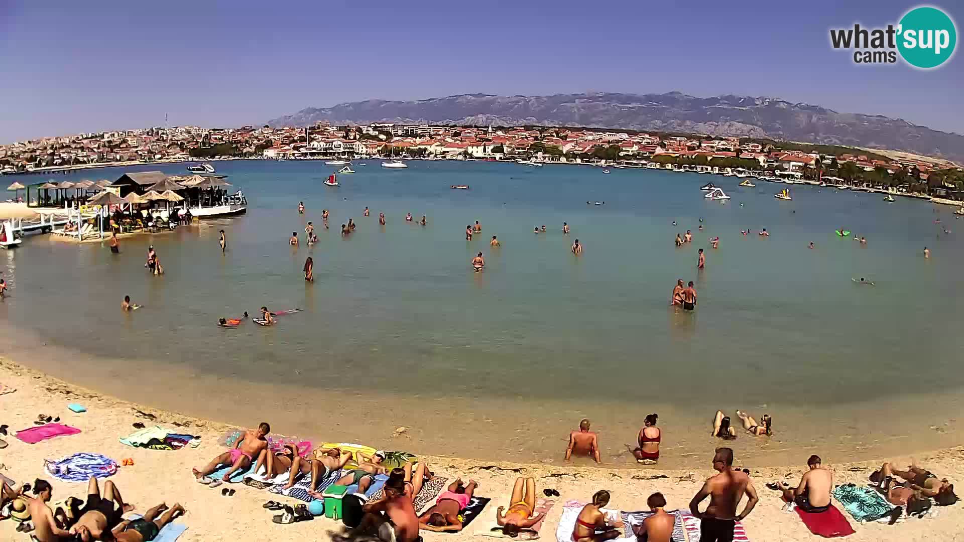 Novalja livecam – plage de la ville