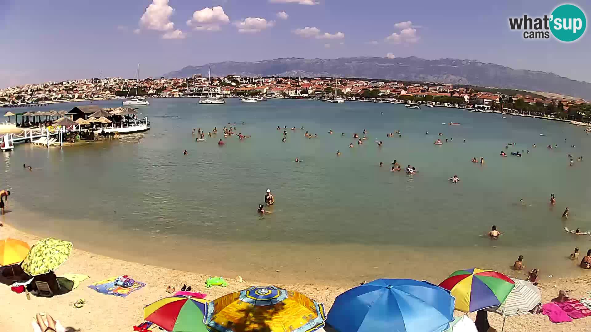 Novalja livecam – plage de la ville