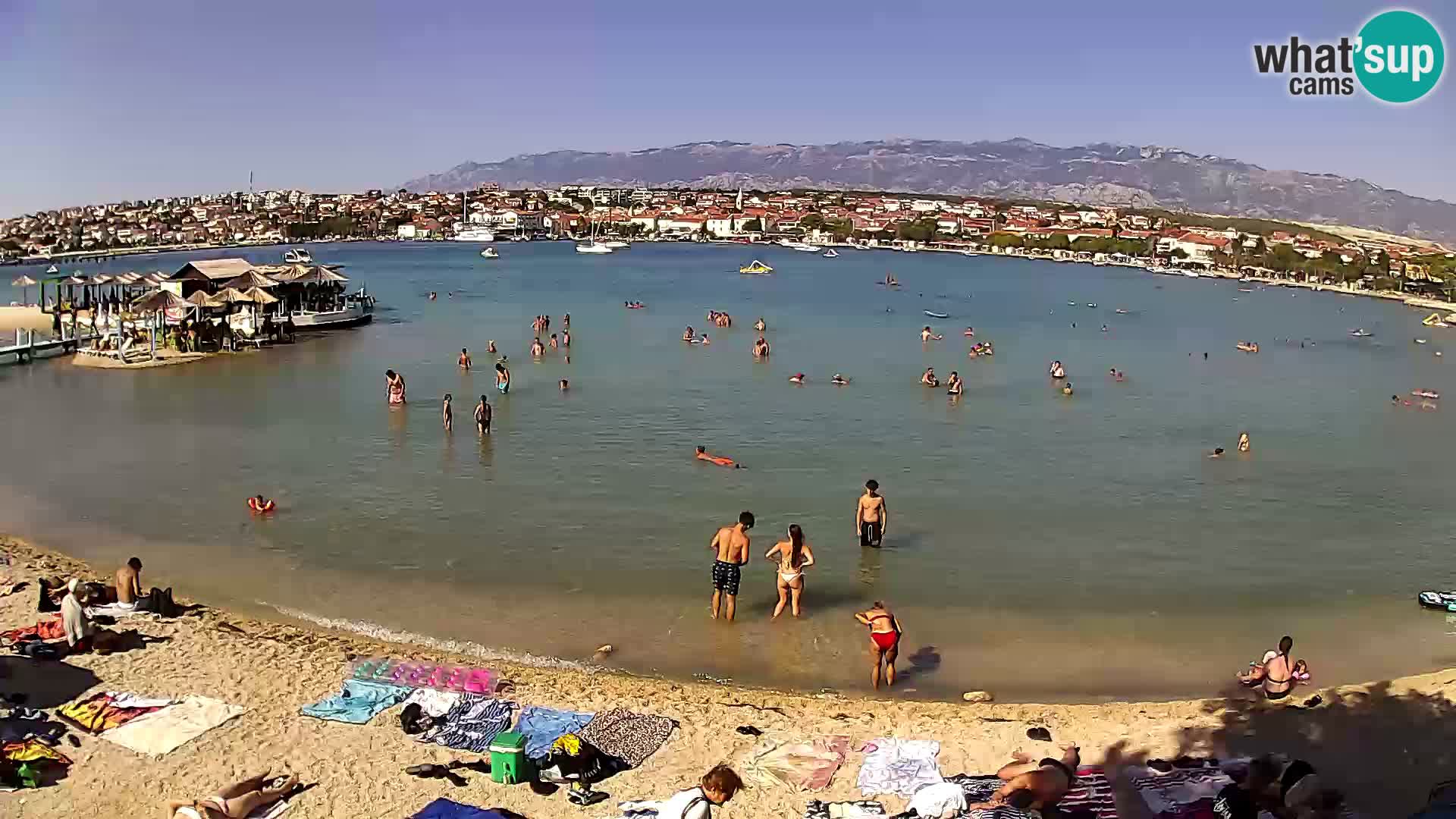Novalja livecam – plage de la ville