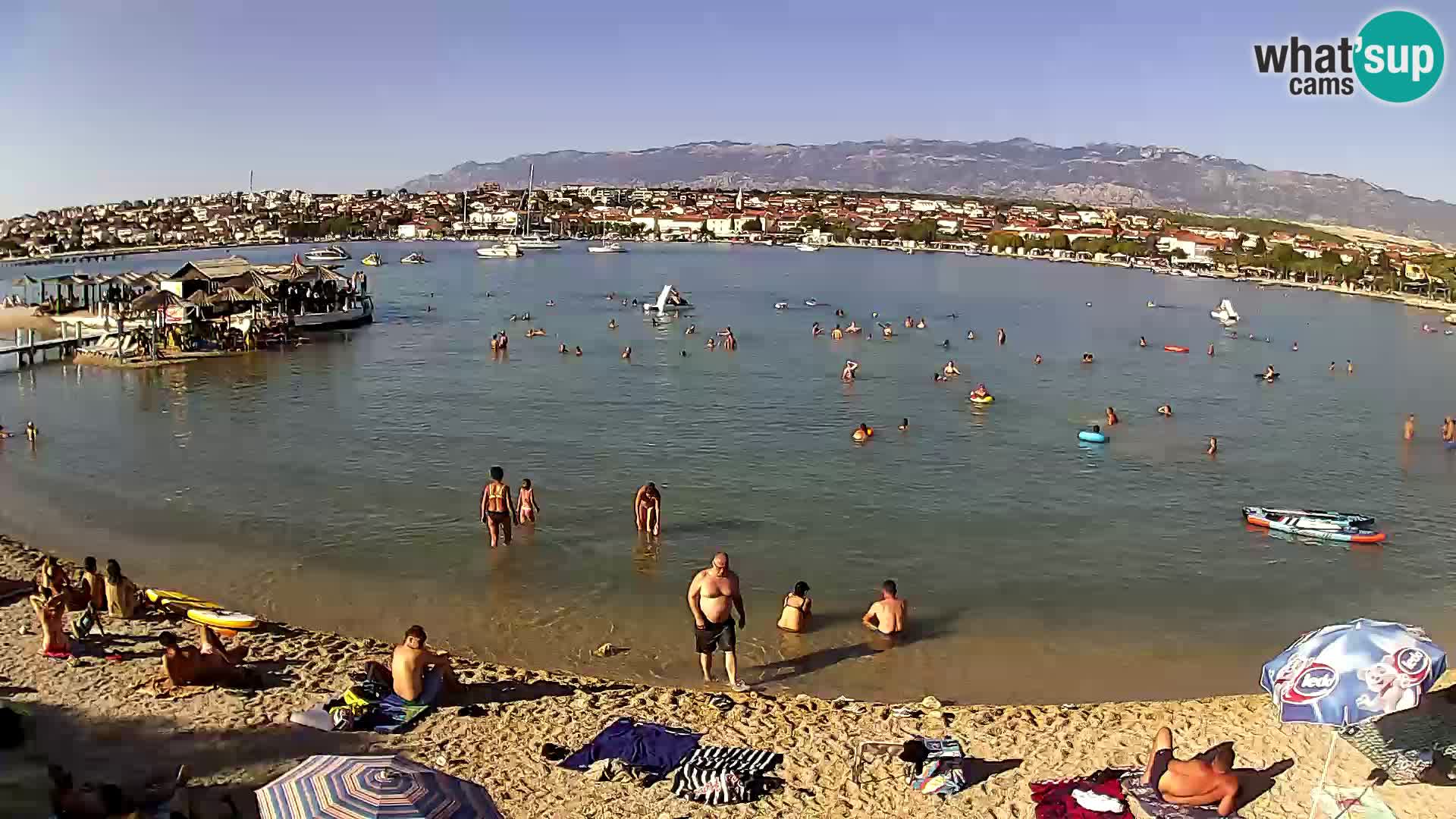 Novalja webcam – spiaggia cittadina