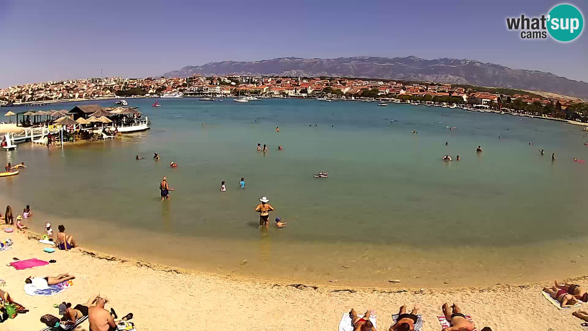 Novalja webcam – spiaggia cittadina