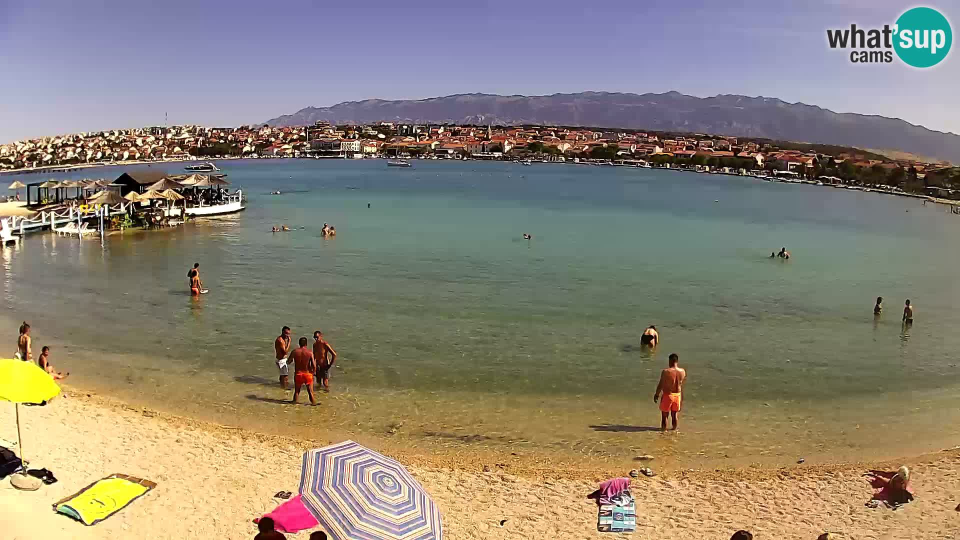 Live webcam Novalja – The Town beach