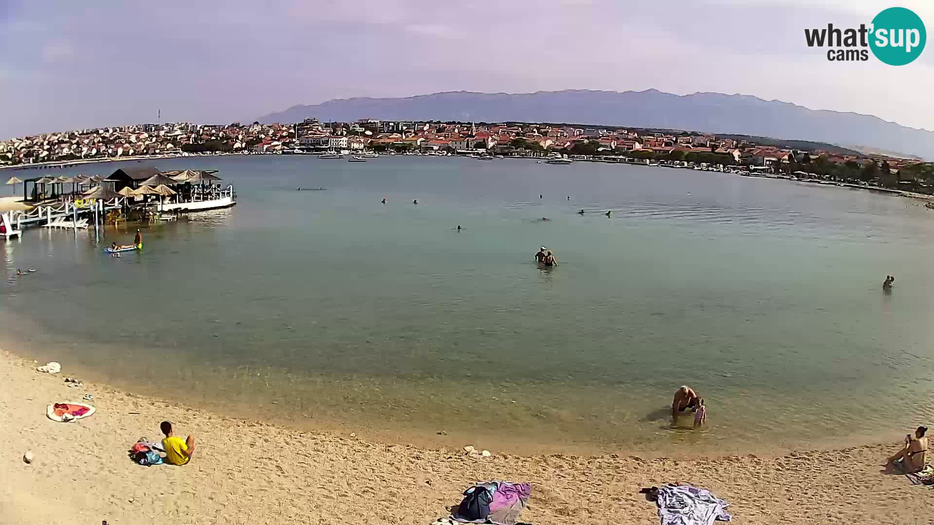 Novalja livecam – plage de la ville