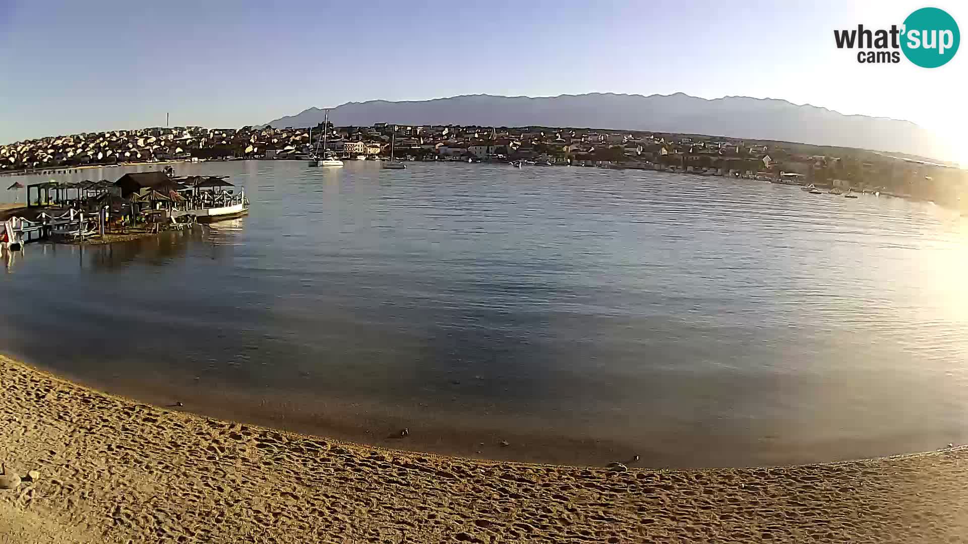 Novalja livecam – plage de la ville