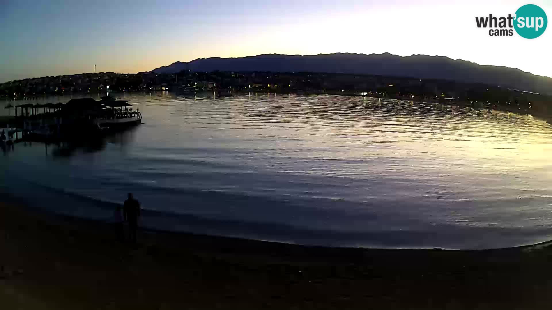 Novalja livecam – plage de la ville