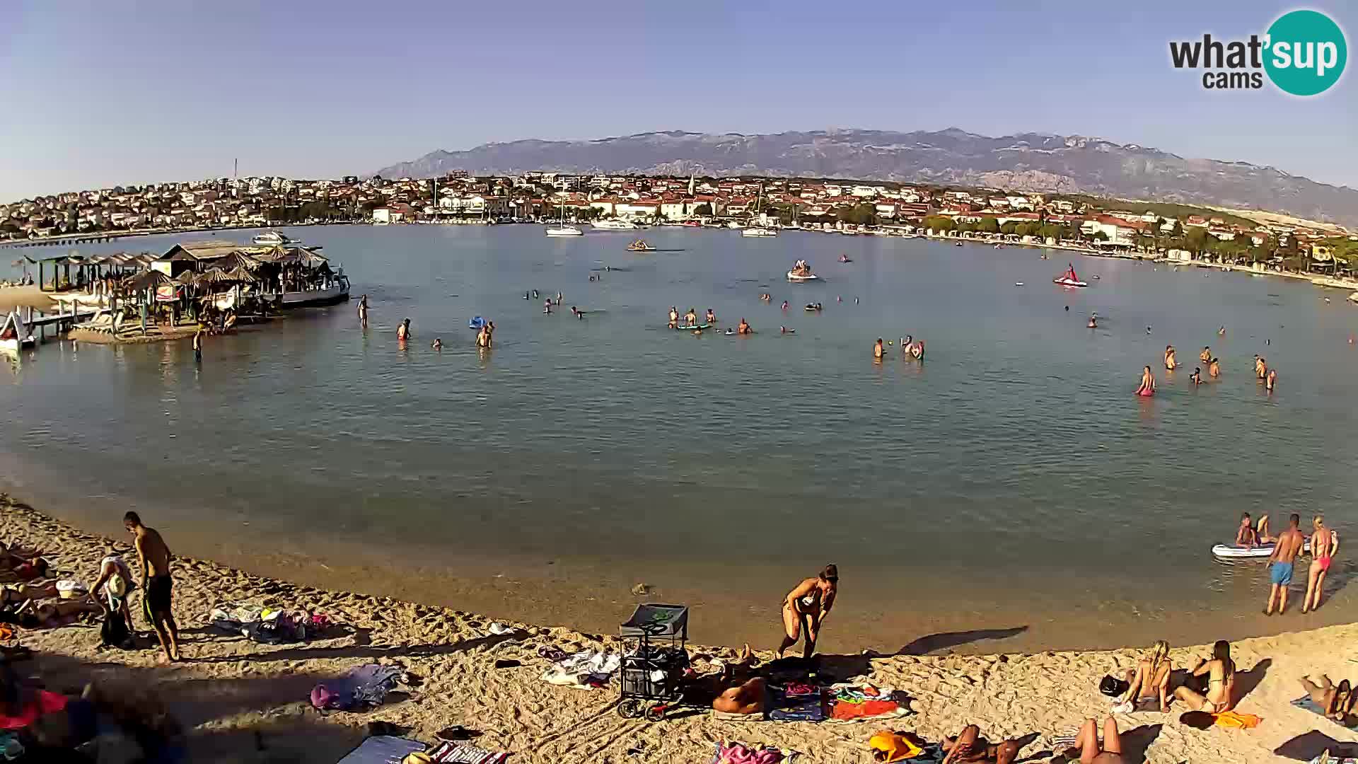 Novalja livecam – plage de la ville