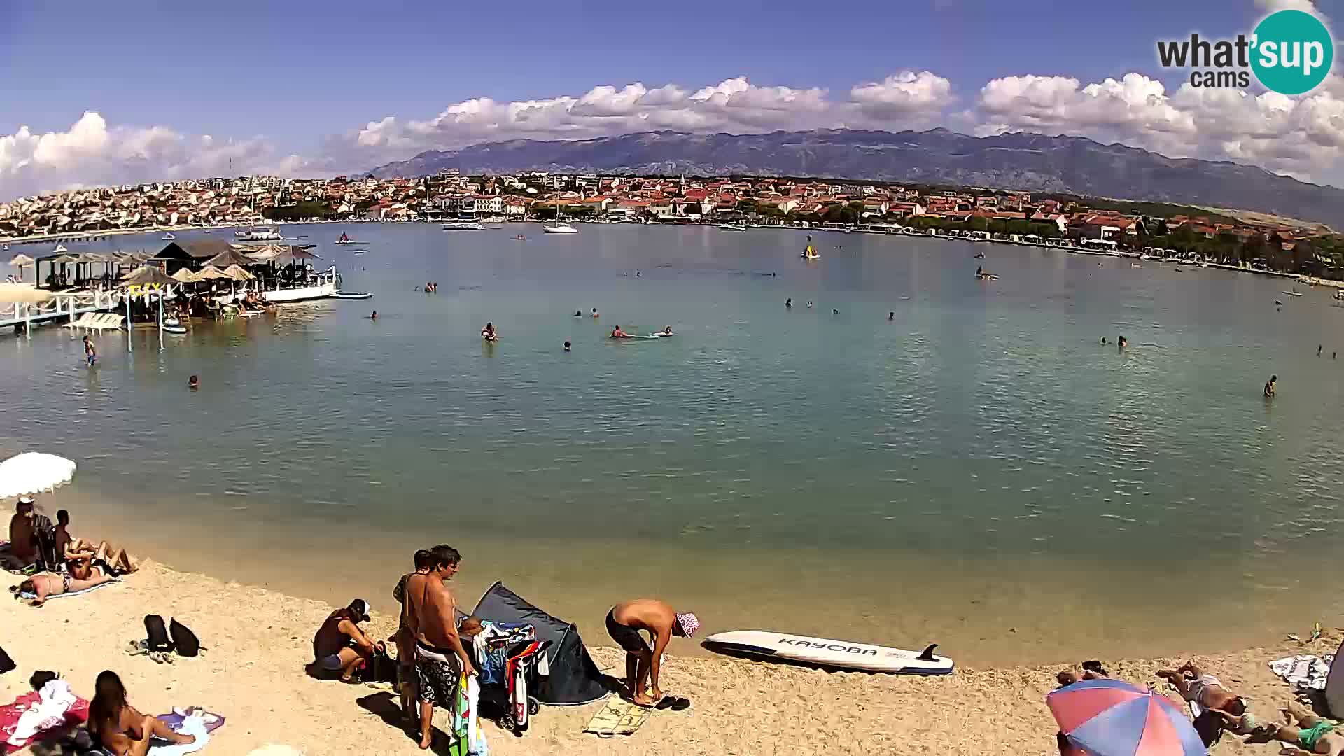Novalja livecam – plage de la ville