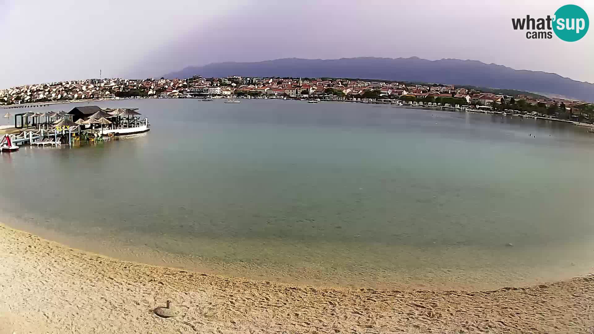 Novalja en vivo – playa de la ciudad