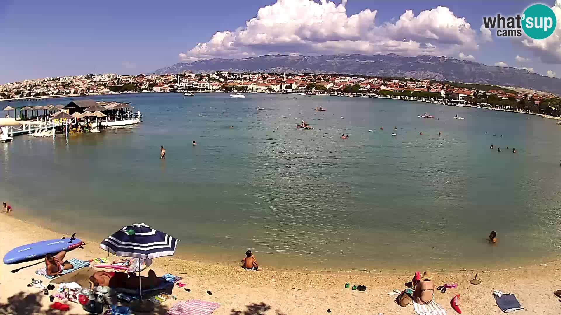 Novalja webcam – spiaggia cittadina