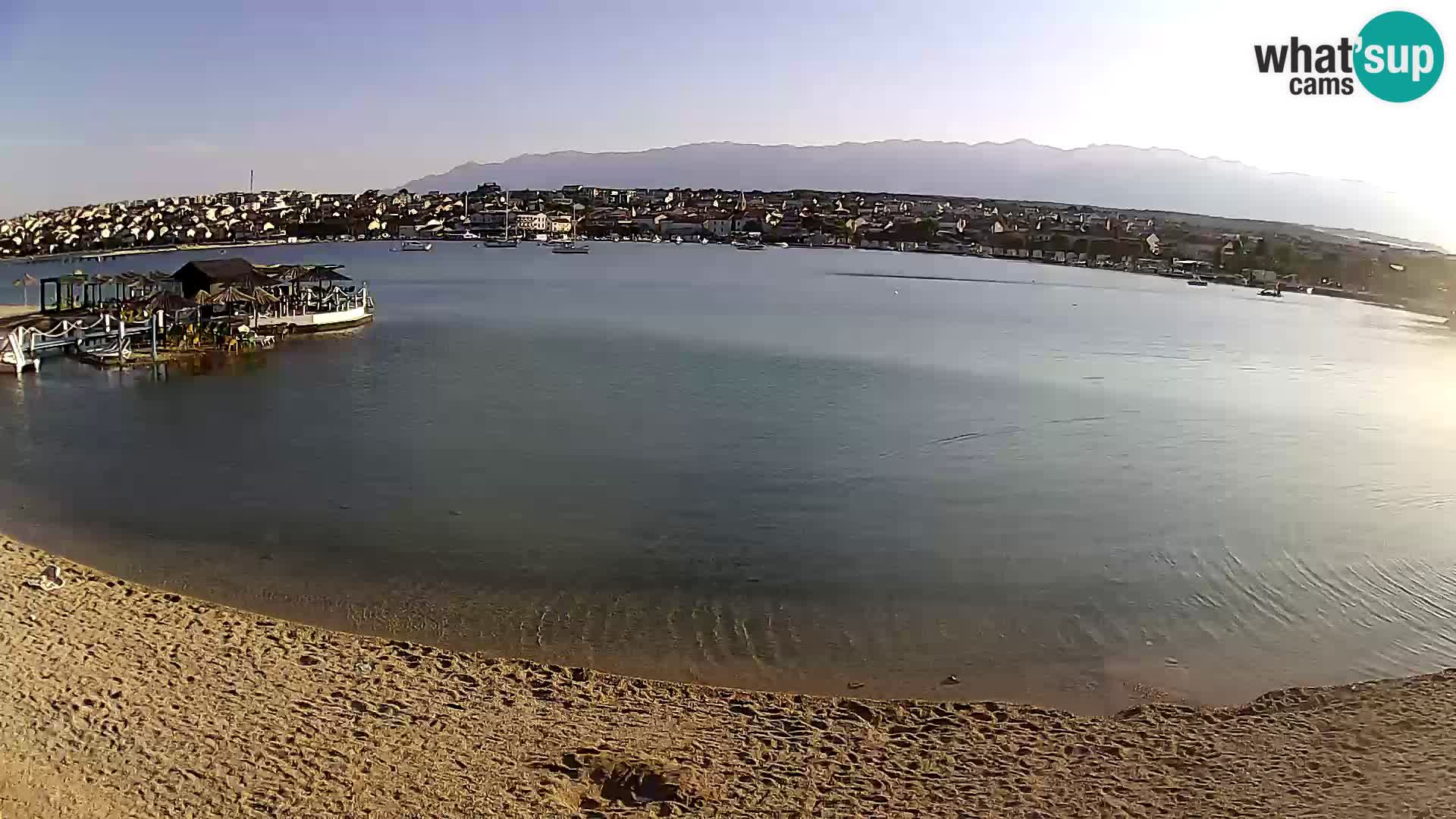 Novalja livecam – plage de la ville