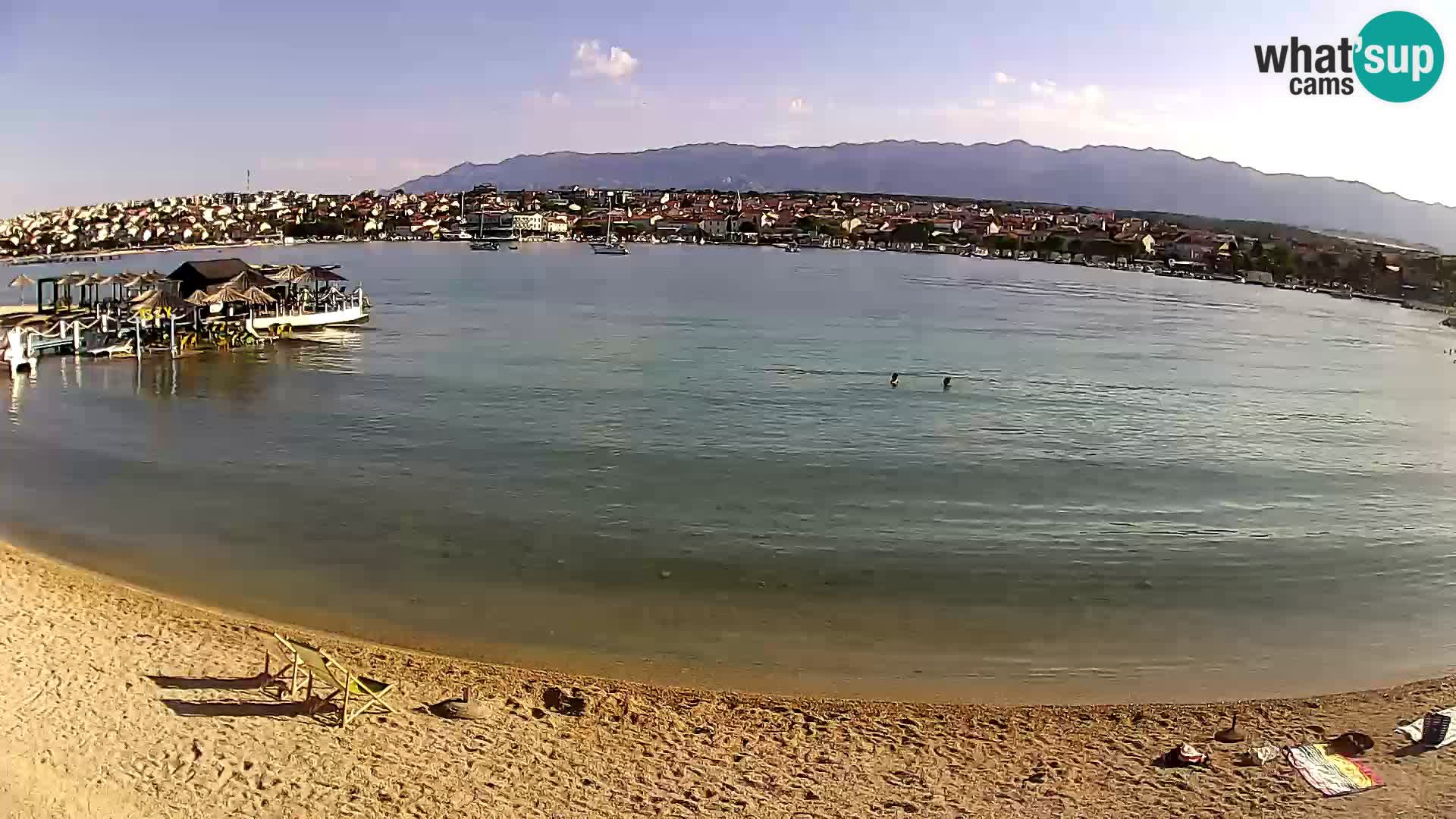 Novalja livecam – plage de la ville