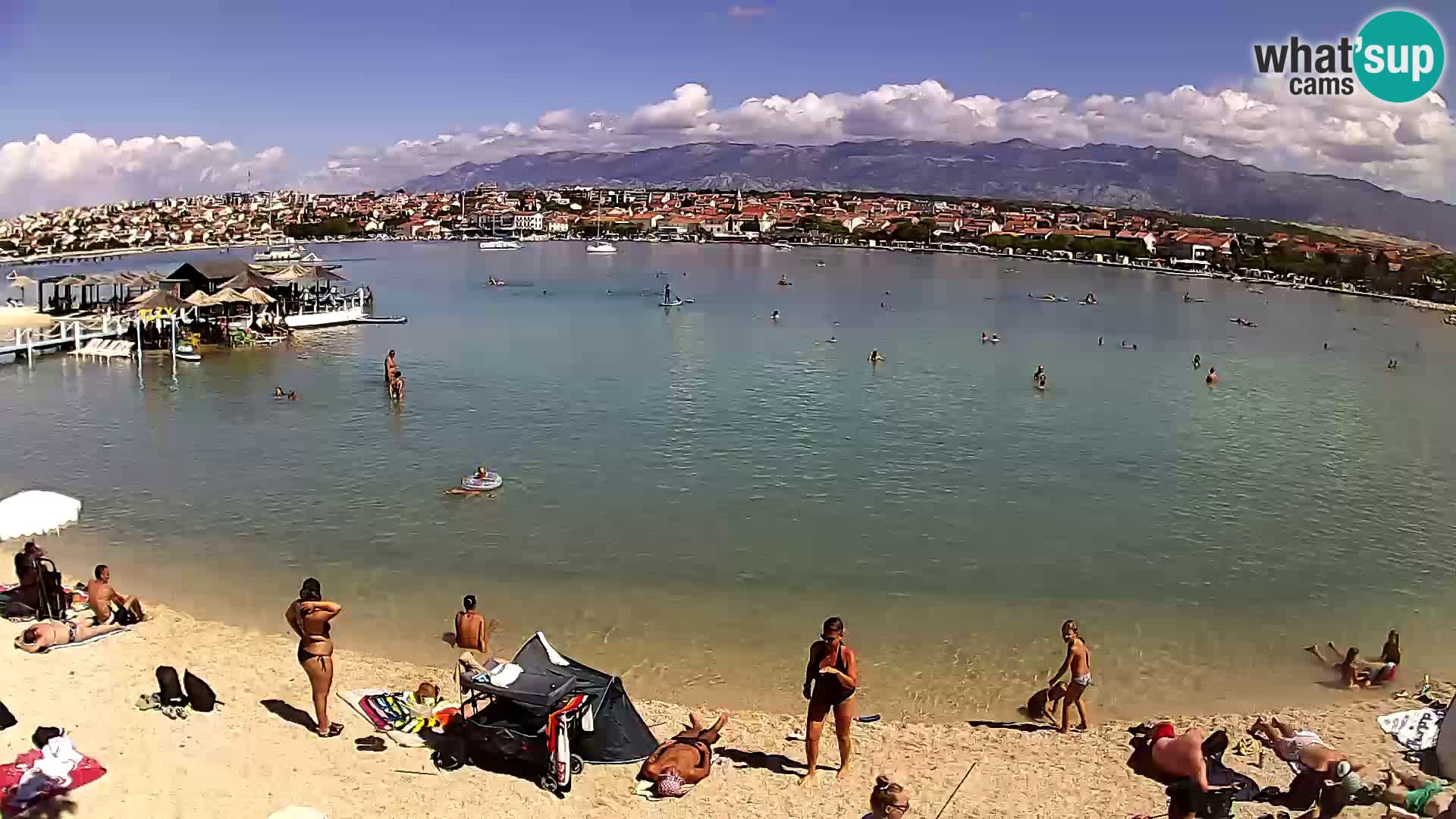 Live webcam Novalja – The Town beach