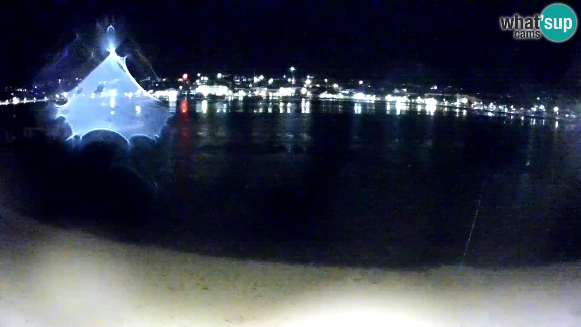 Novalja livecam – plage de la ville