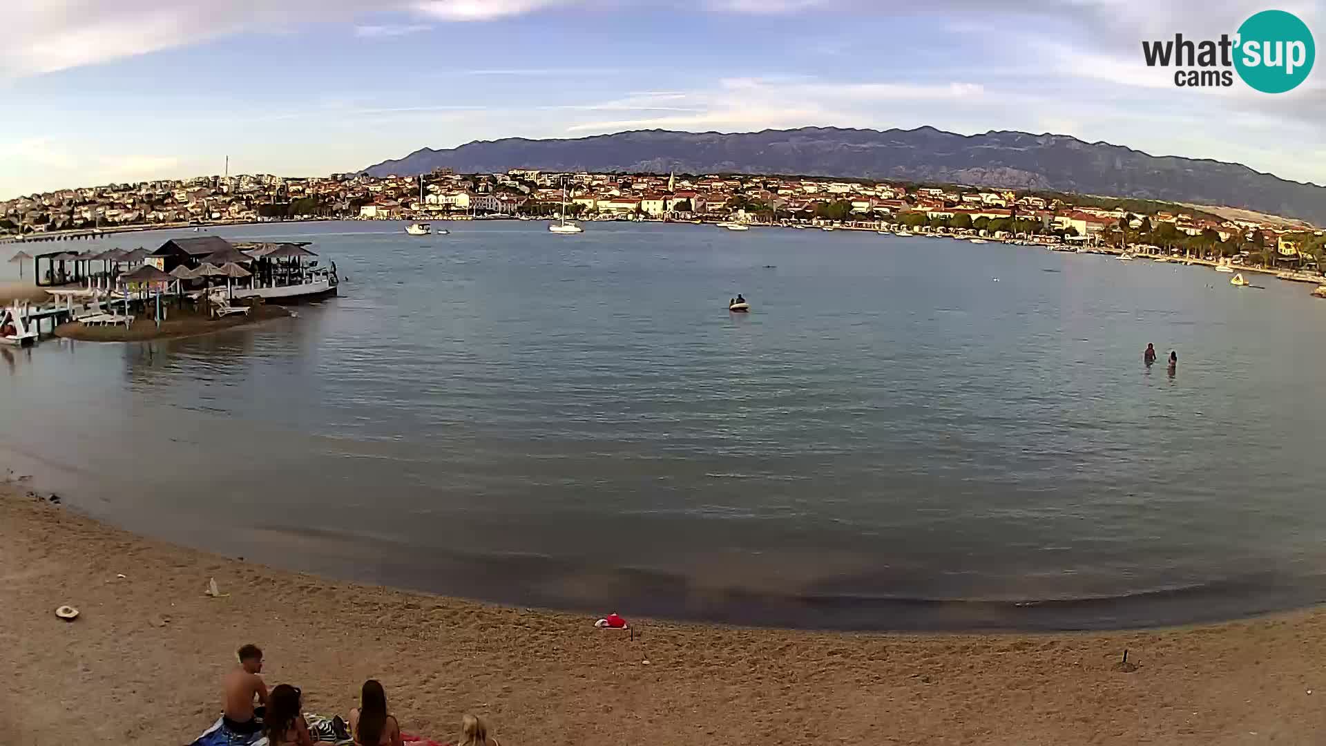 Novalja livecam – plage de la ville