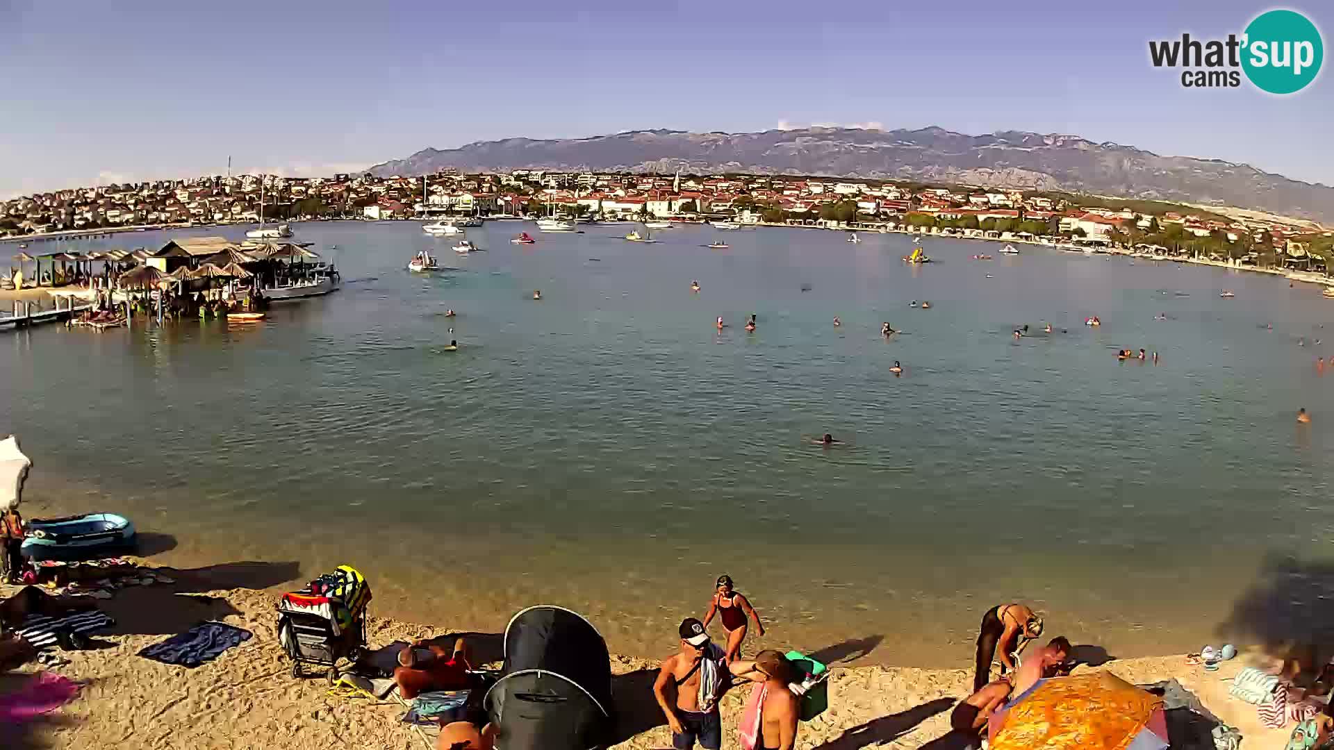 Live webcam Novalja – The Town beach