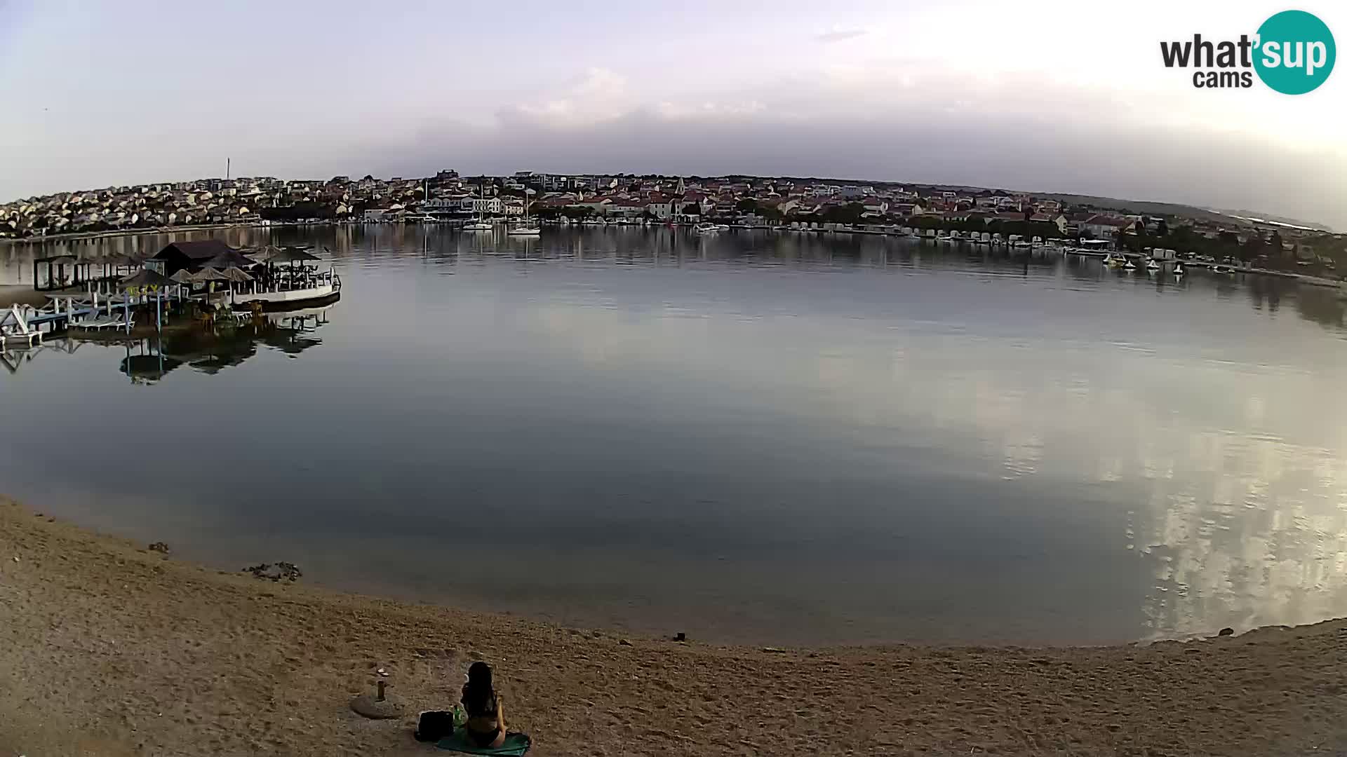 Novalja livecam – plage de la ville