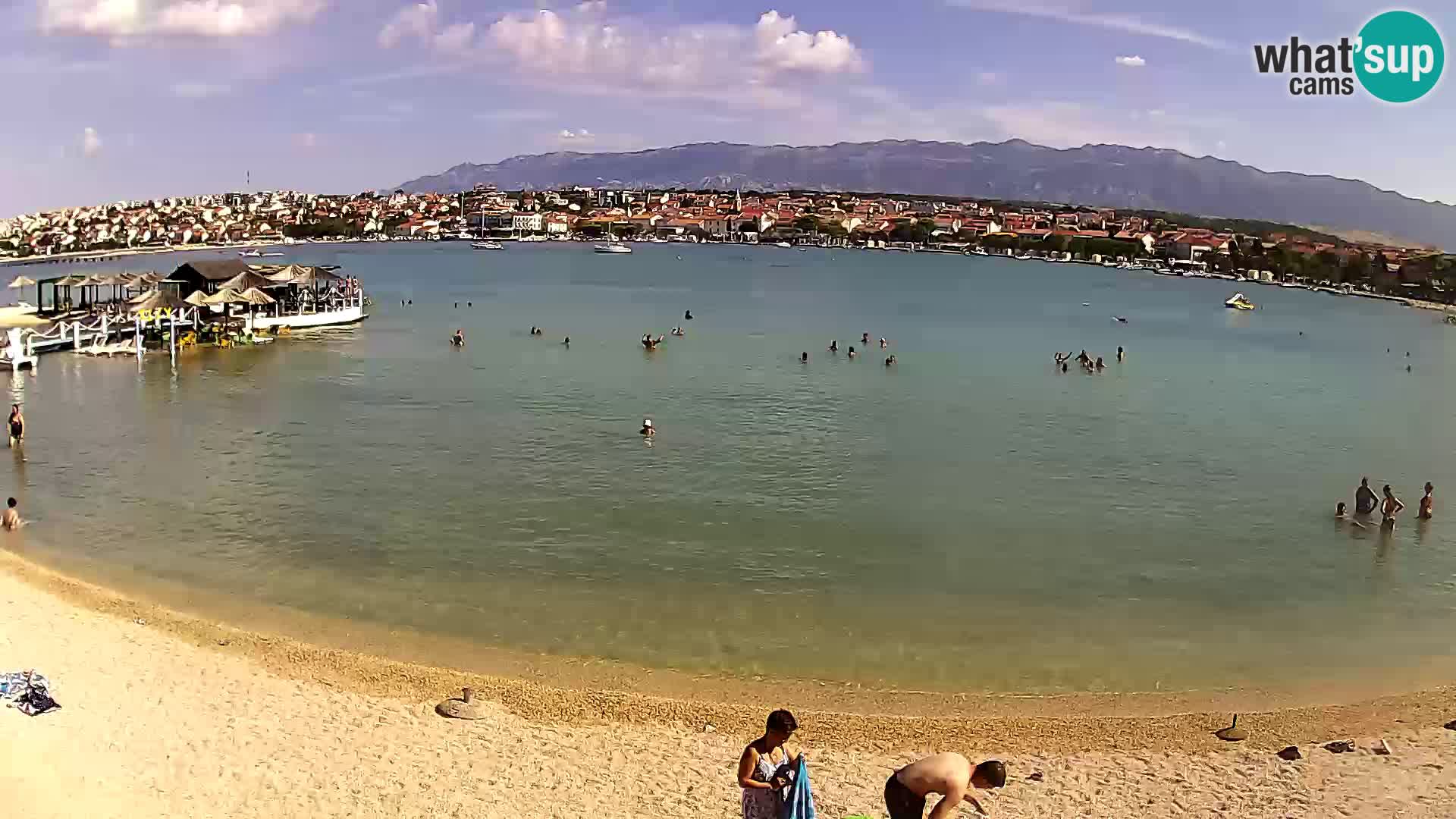Novalja livecam – plage de la ville