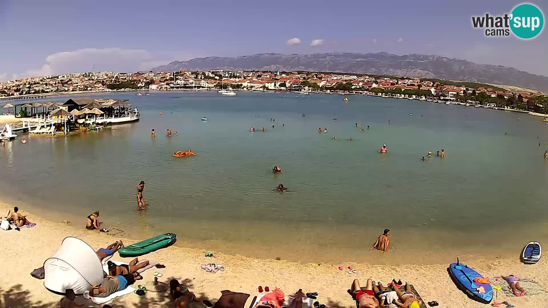 Novalja Kamera v živo – mestna plaža
