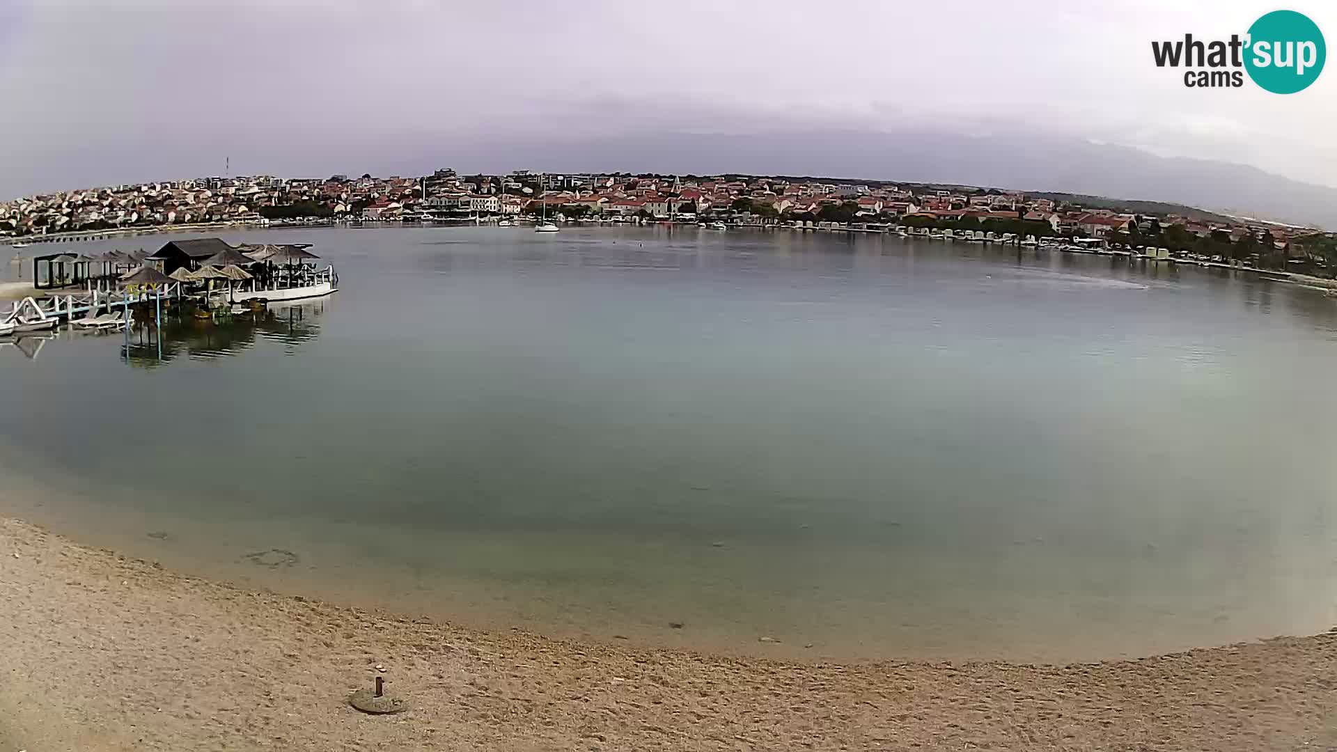Live webcam Novalja – The Town beach