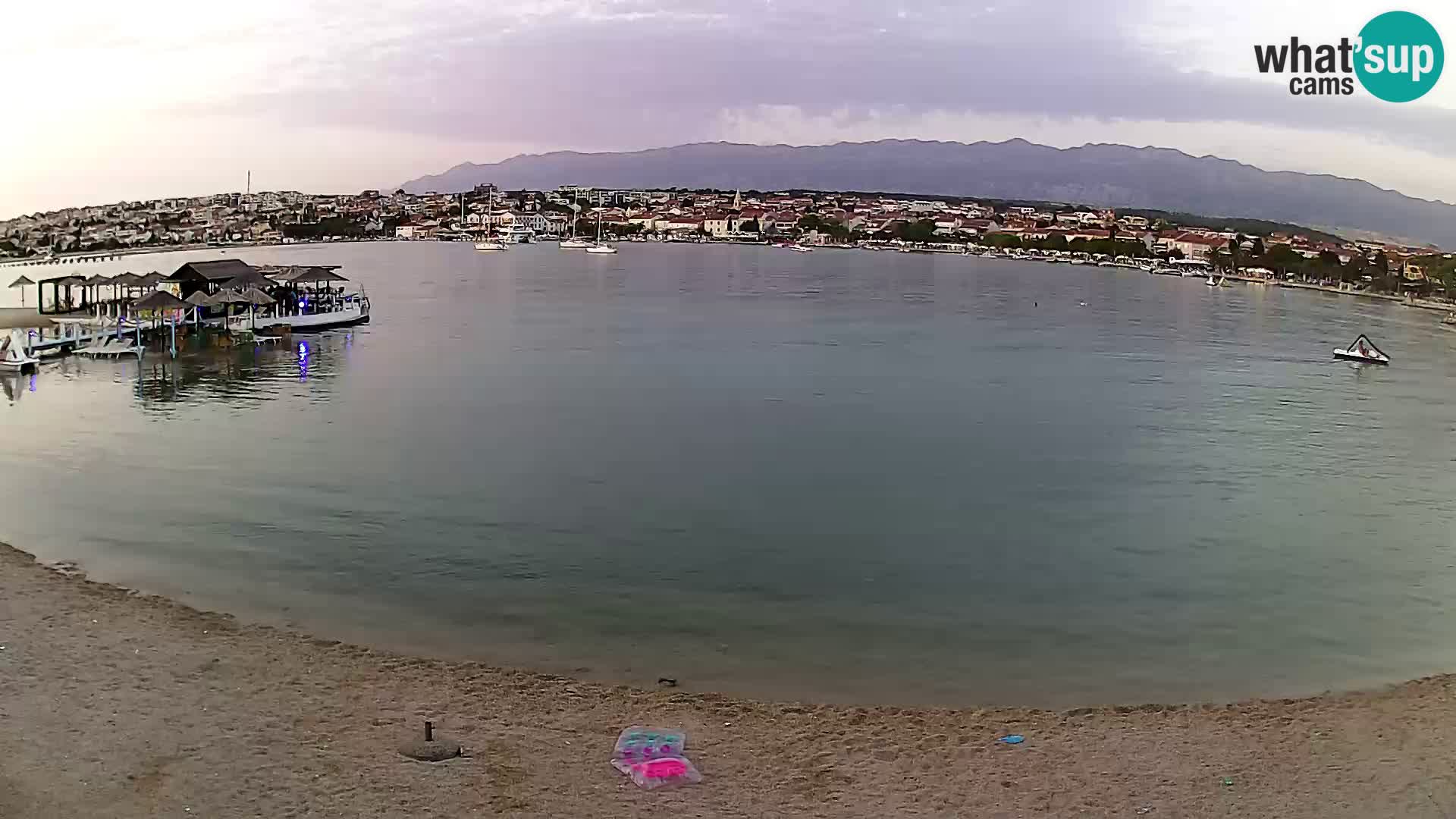Live webcam Novalja – The Town beach