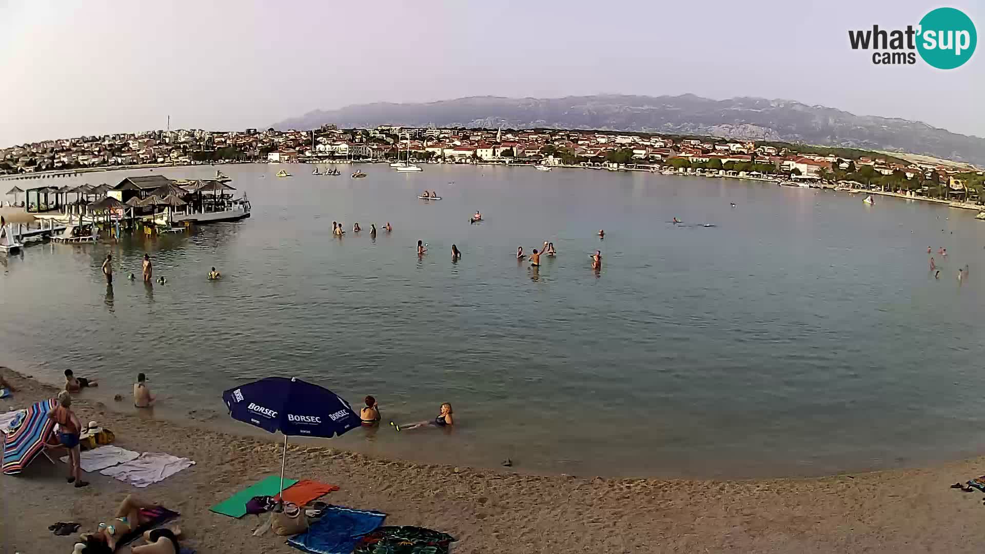 Novalja livecam – plage de la ville