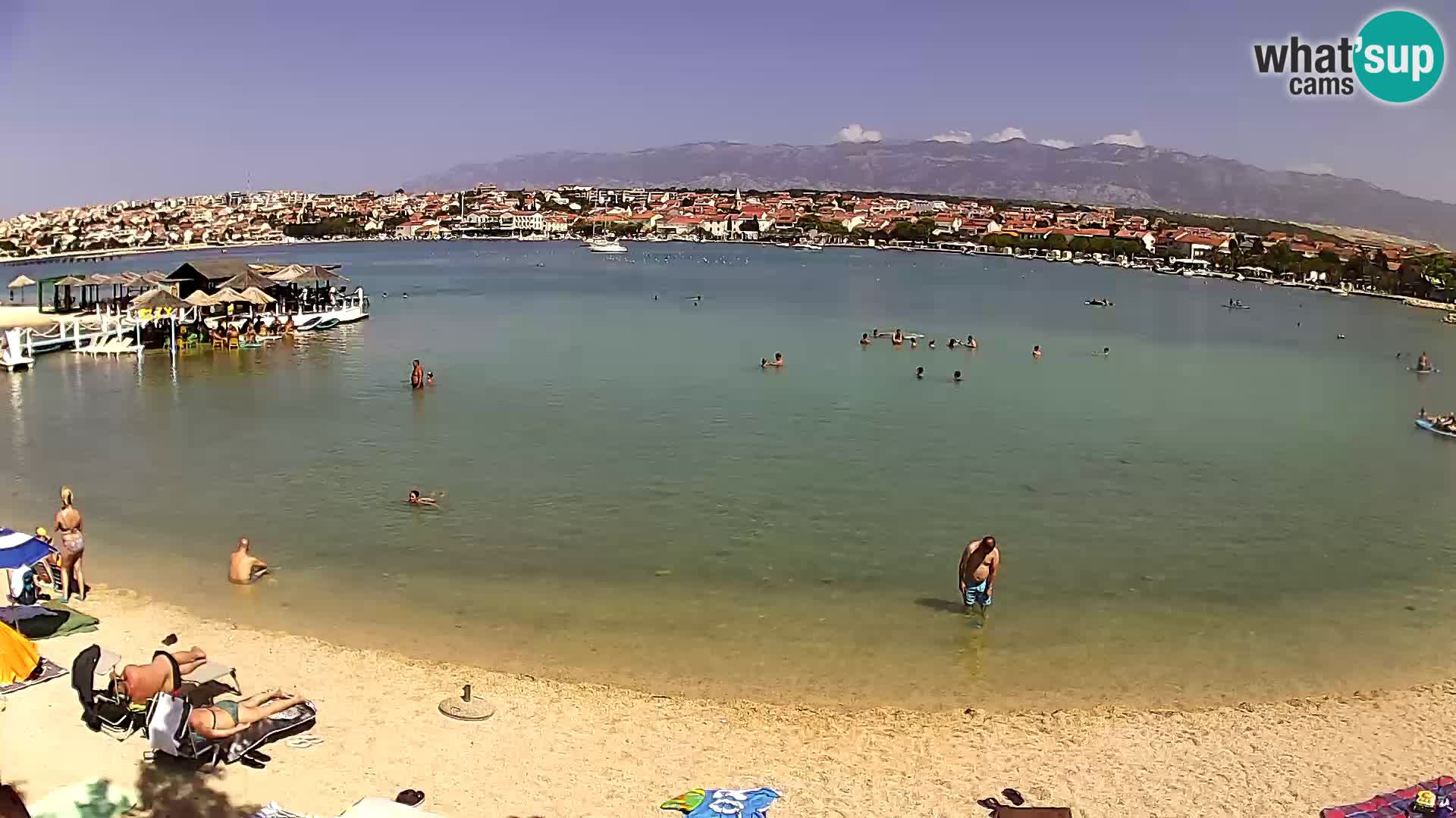 Novalja livecam – plage de la ville