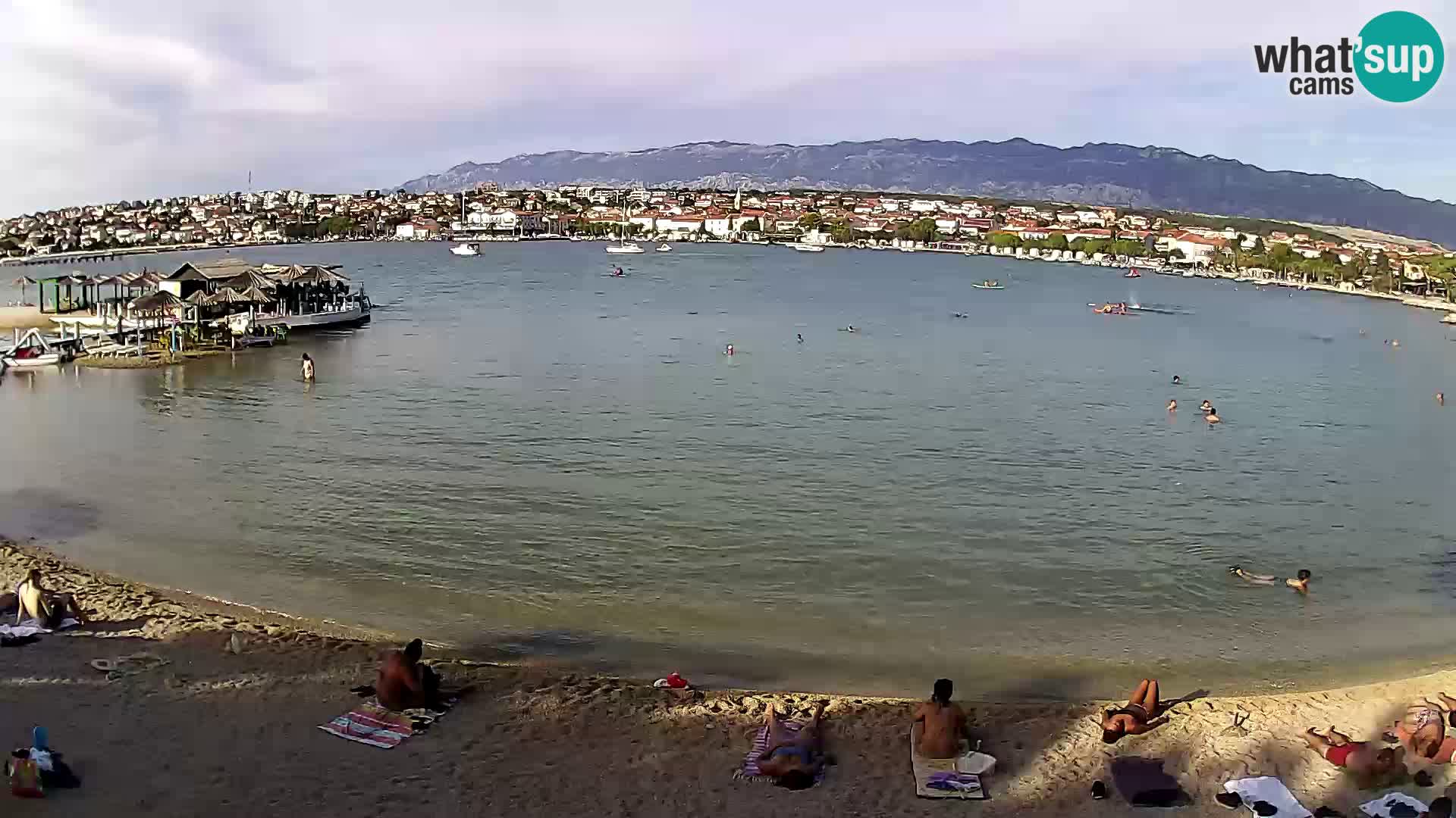 Novalja livecam – plage de la ville